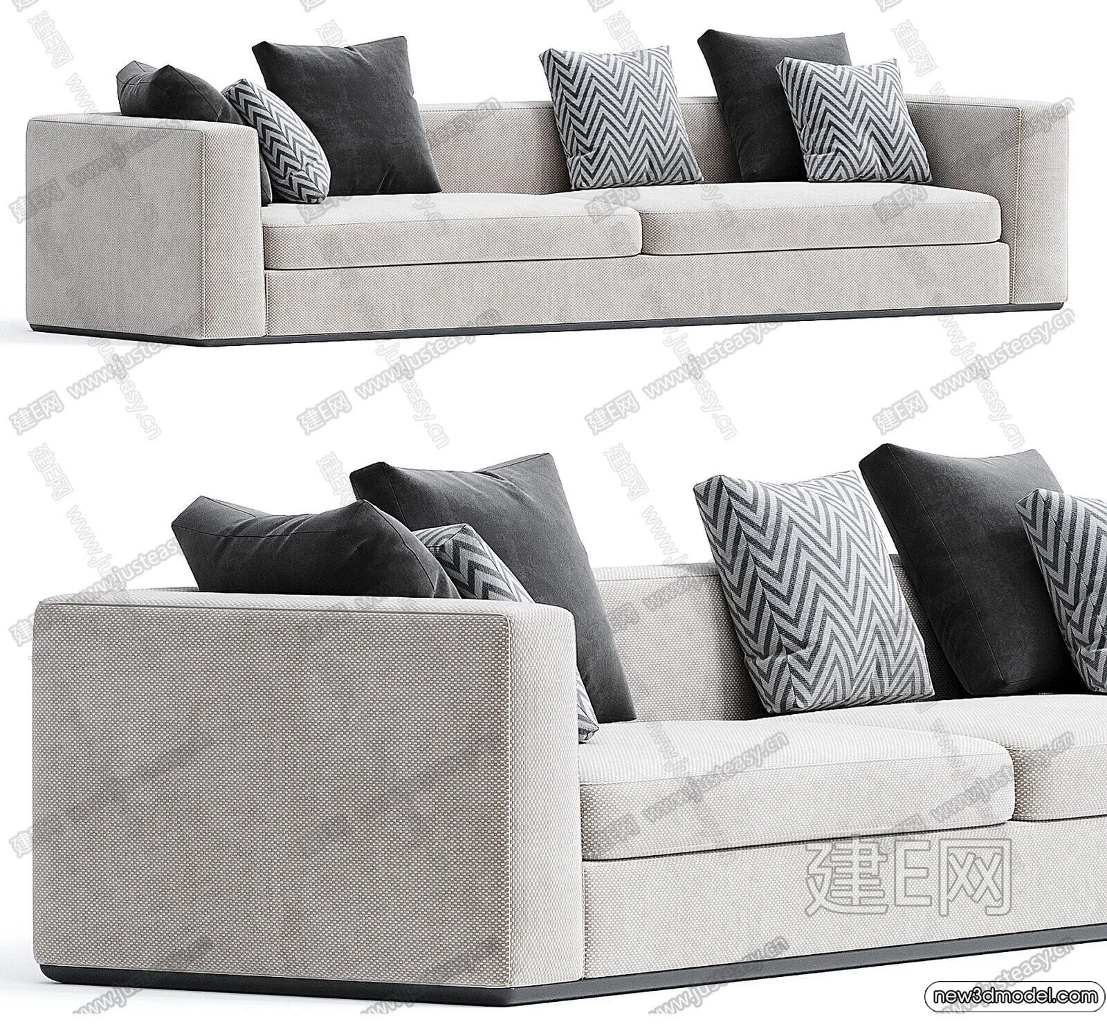 Sofa 3D Models - 3D Furniture for Living Room - 3D Interior - 102