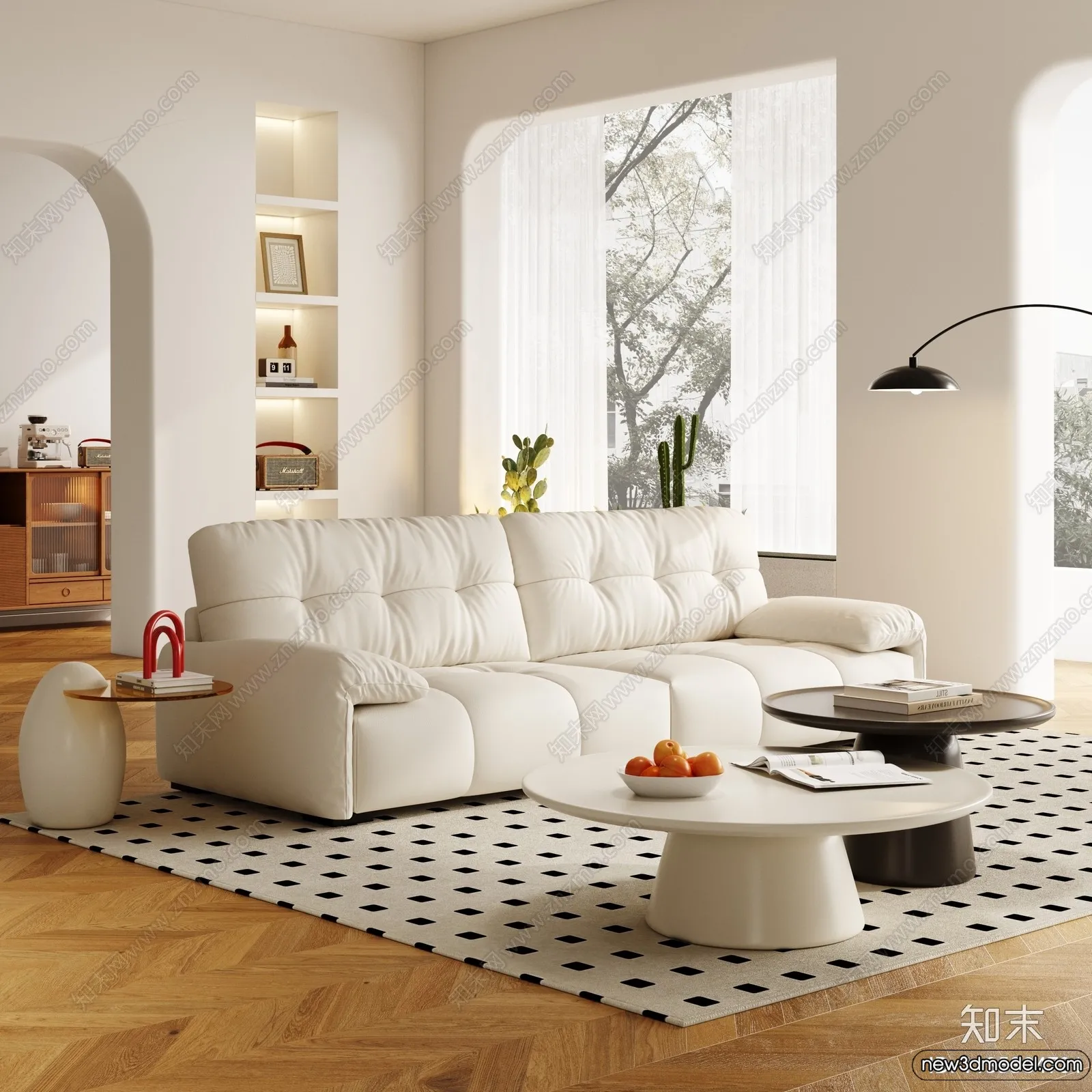 Sofa 3D Models - 3D Furniture for Living Room - 3D Interior - 109