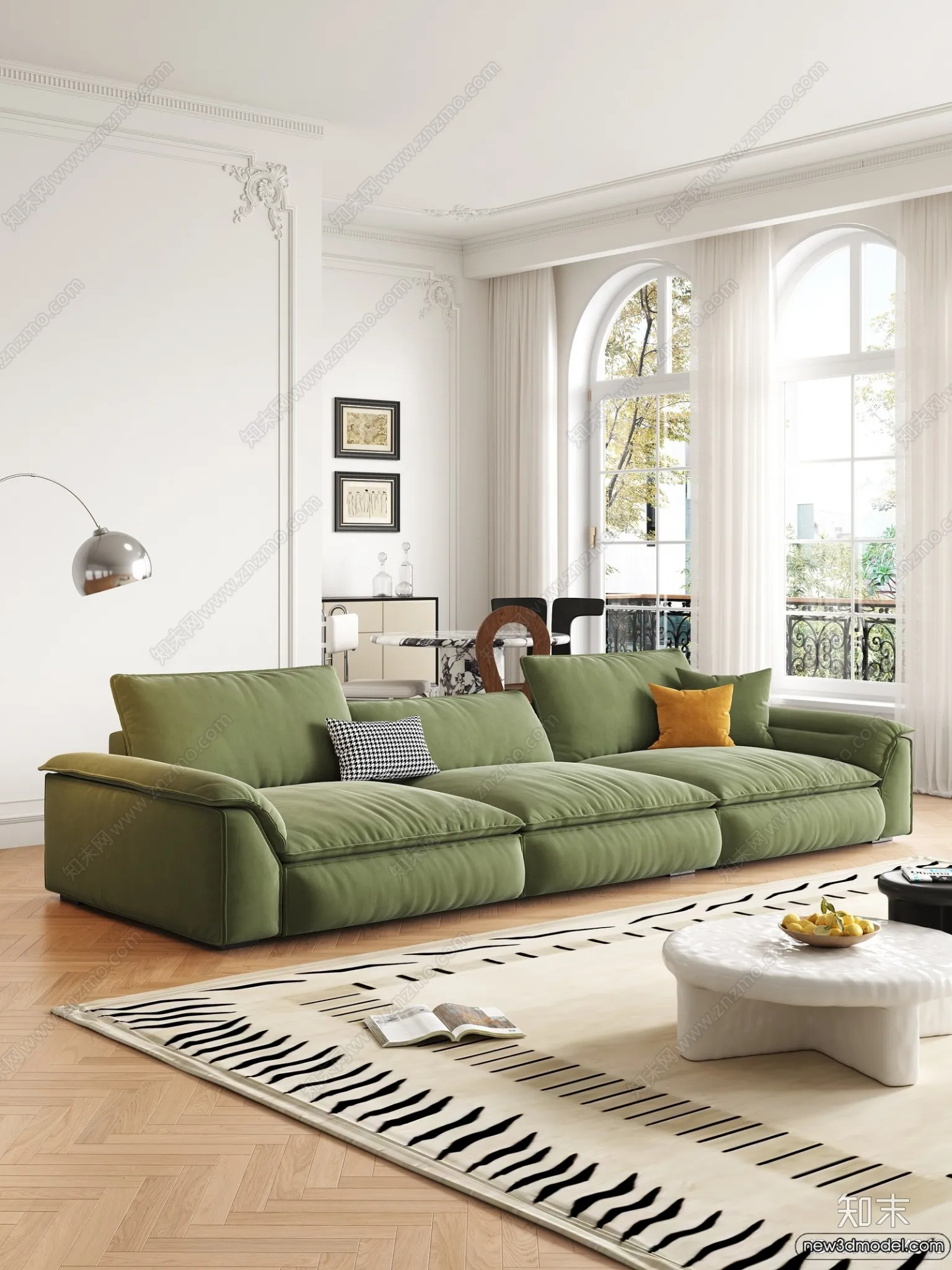 Sofa 3D Models - 3D Furniture for Living Room - 3D Interior - 110