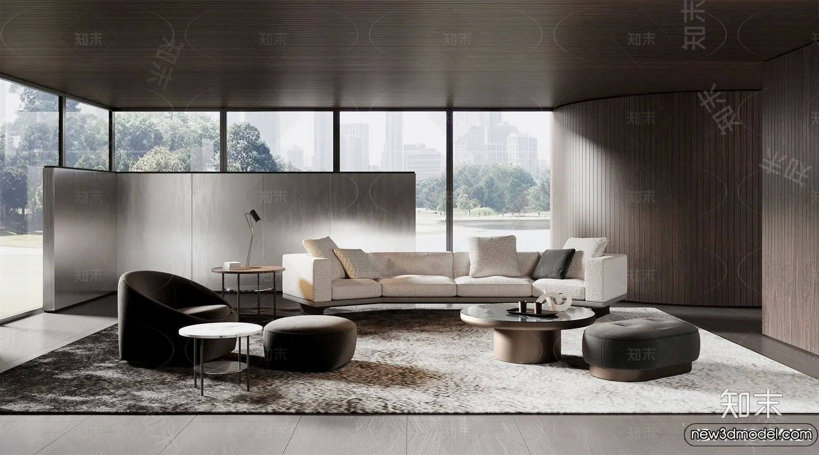 Sofa 3D Models - 3D Furniture for Living Room - 3D Interior - 124