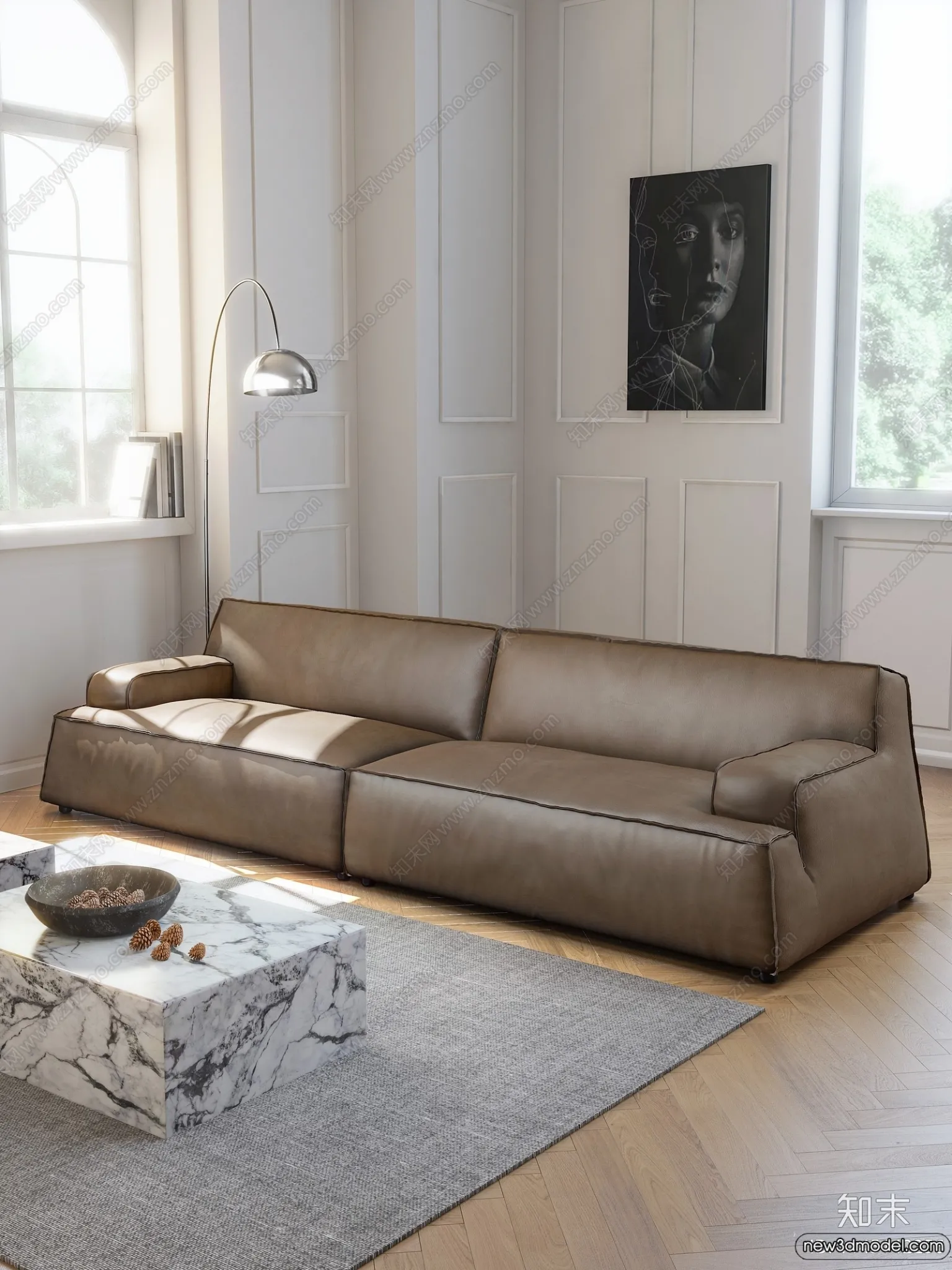 Sofa 3D Models - 3D Furniture for Living Room - 3D Interior - 127