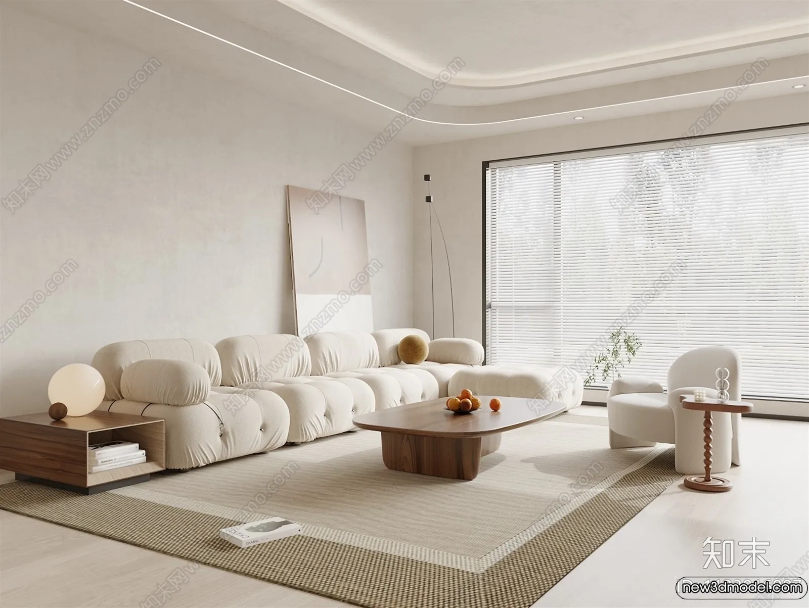 Sofa 3D Models - 3D Furniture for Living Room - 3D Interior - 130