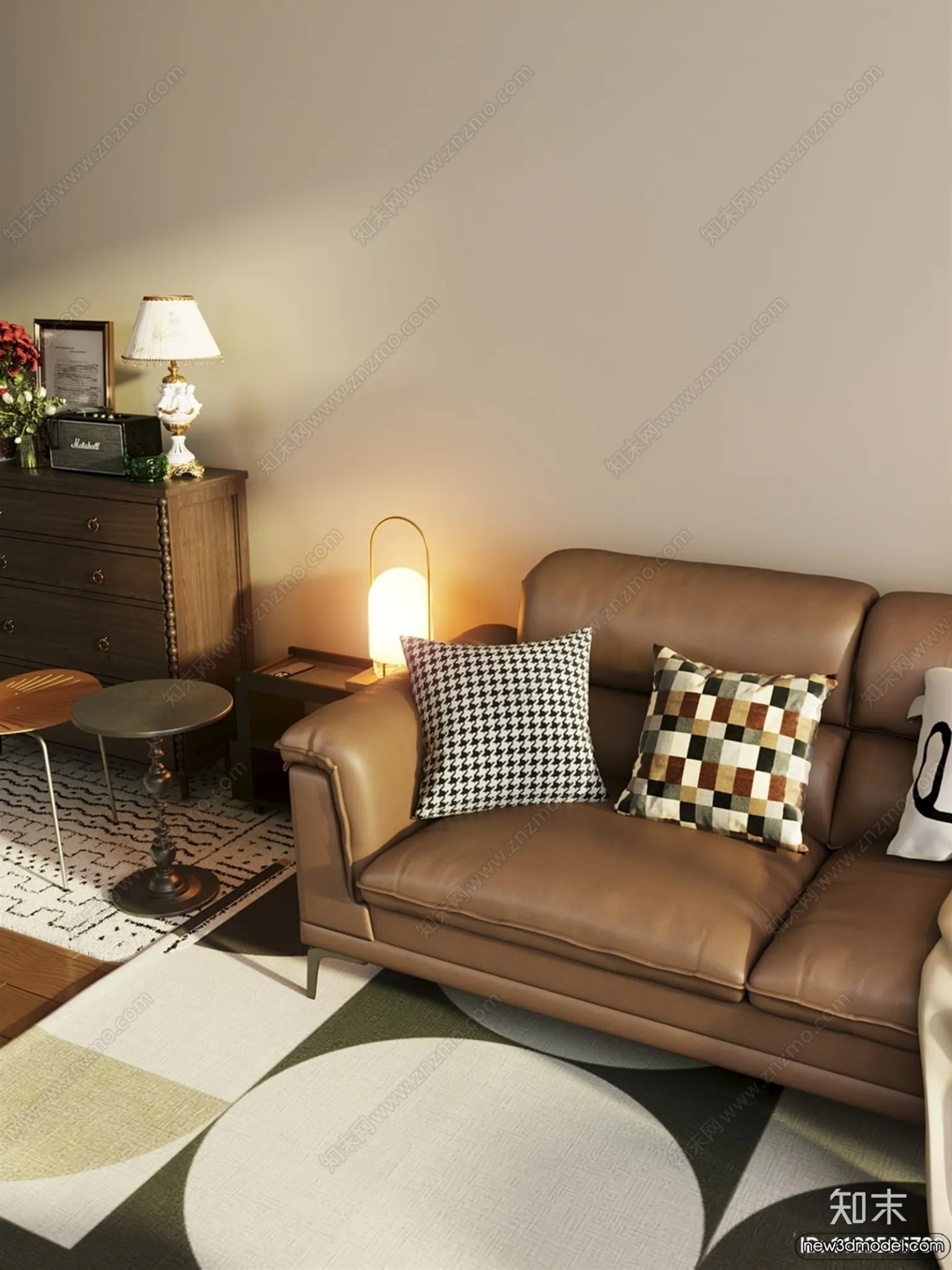 Sofa 3D Models - 3D Furniture for Living Room - 3D Interior - 132