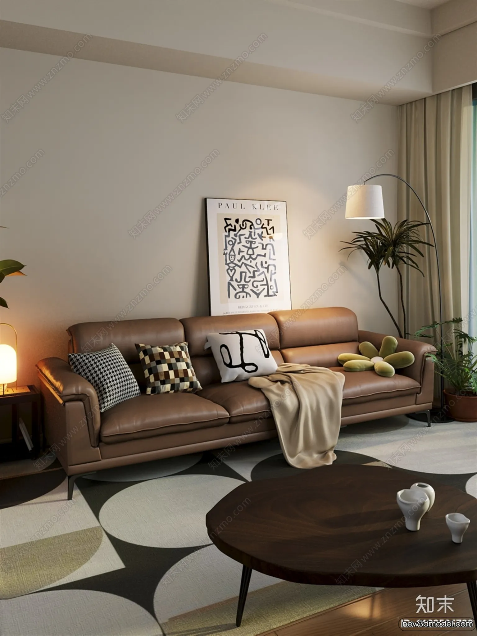 Sofa 3D Models - 3D Furniture for Living Room - 3D Interior - 133