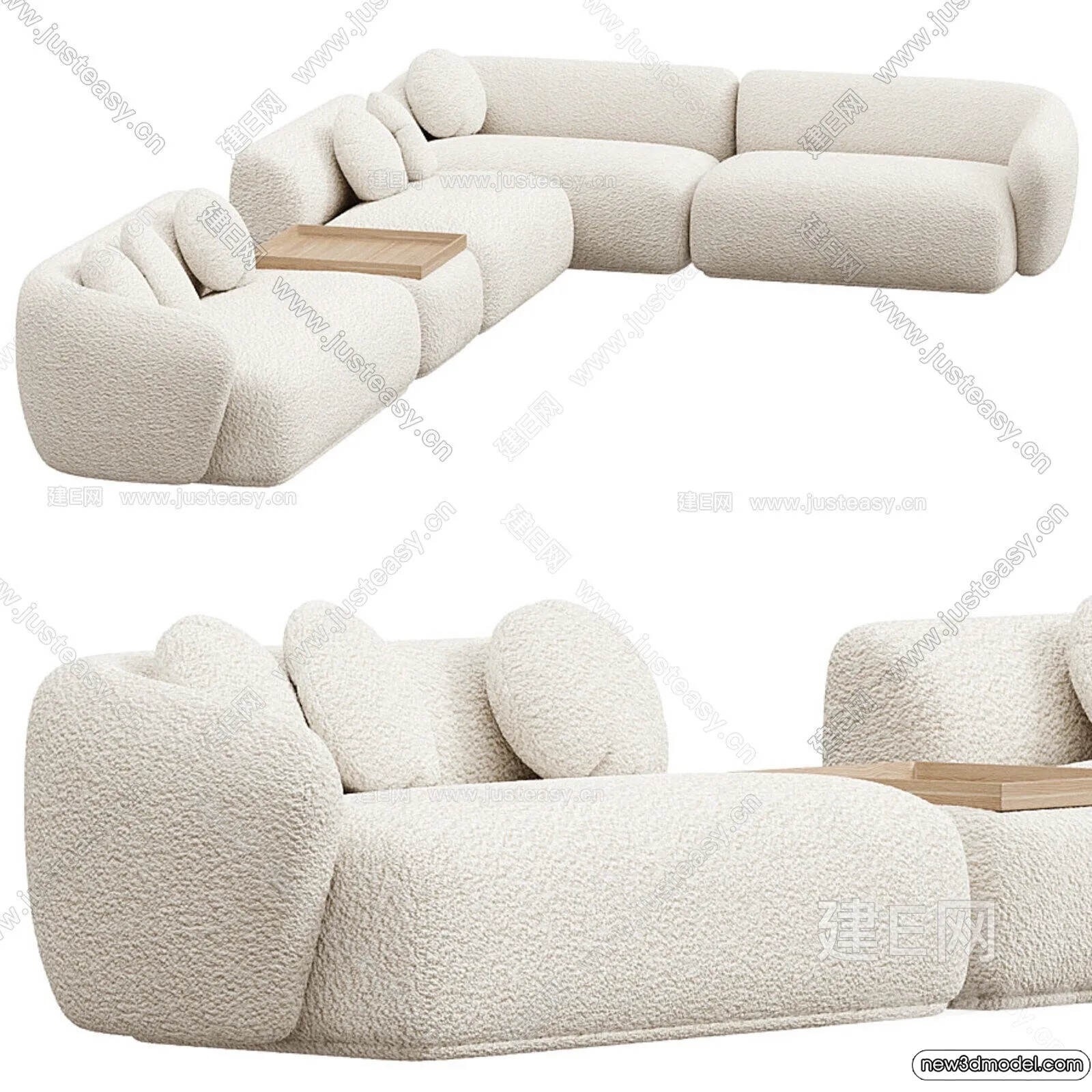 Sofa 3D Models - 3D Furniture for Living Room - 3D Interior - 140