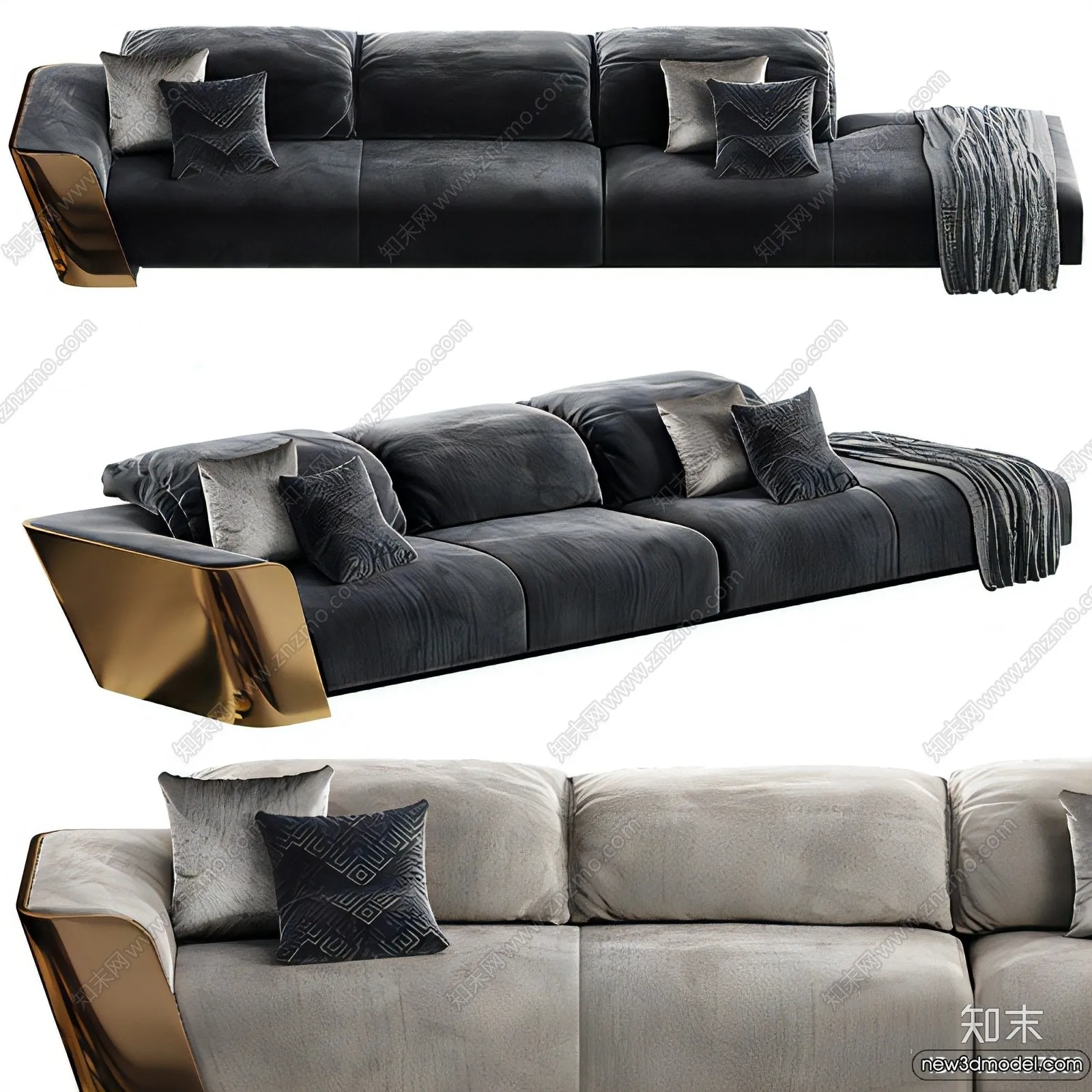 Sofa 3D Models - 3D Furniture for Living Room - 3D Interior - 147