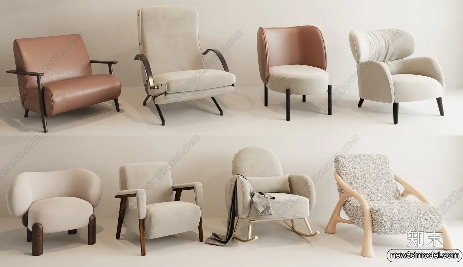 Sofa 3D Models - 3D Furniture for Living Room - 3D Interior - 149