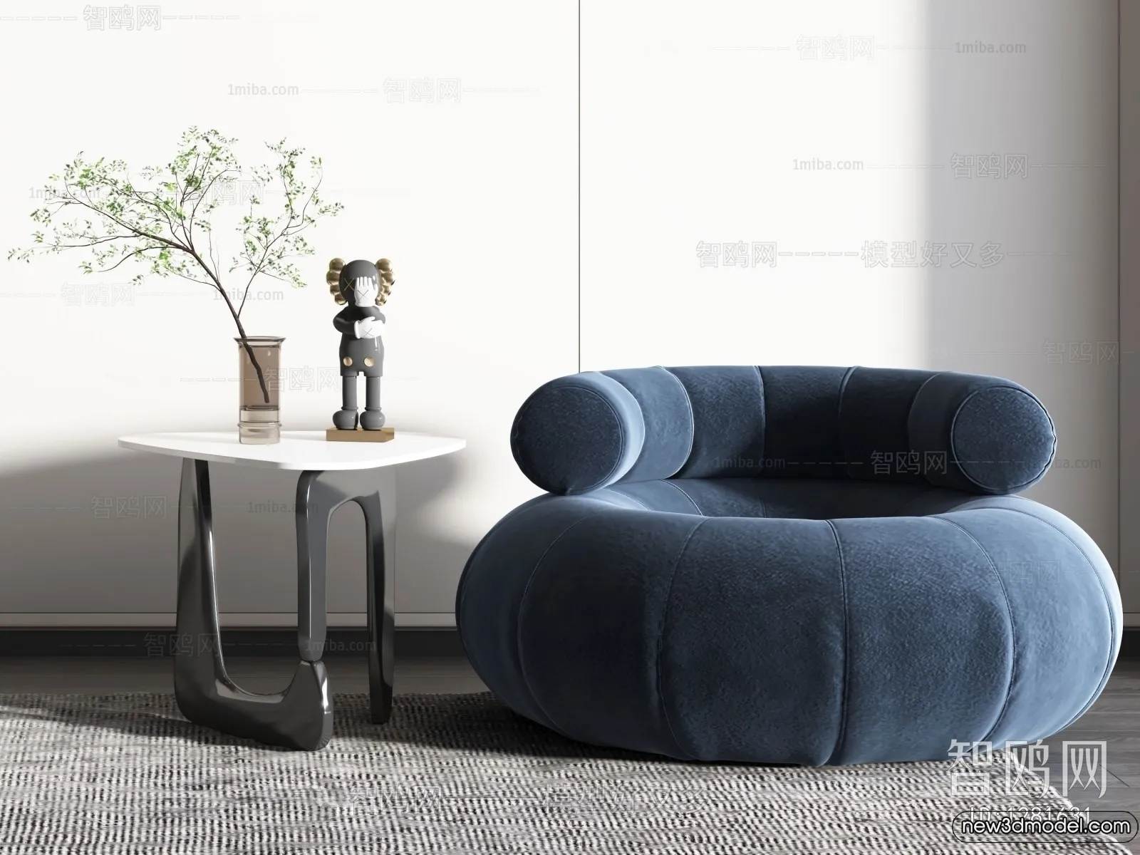 Sofa 3D Models - 3D Furniture for Living Room - 3D Interior - 160