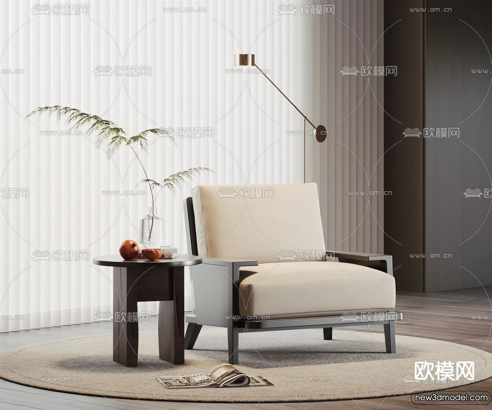 Sofa 3D Models - 3D Furniture for Living Room - 3D Interior - 169
