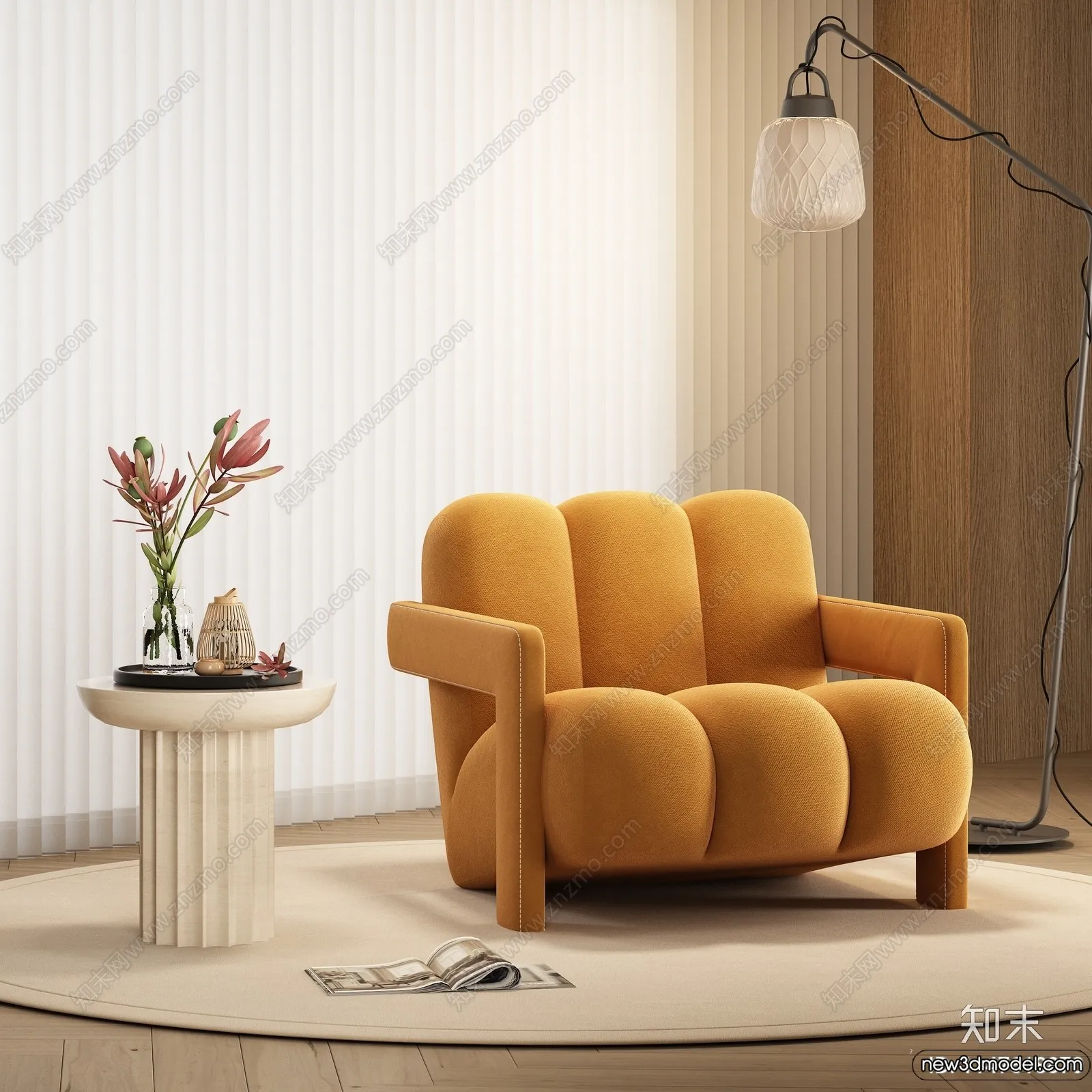 Sofa 3D Models - 3D Furniture for Living Room - 3D Interior - 175