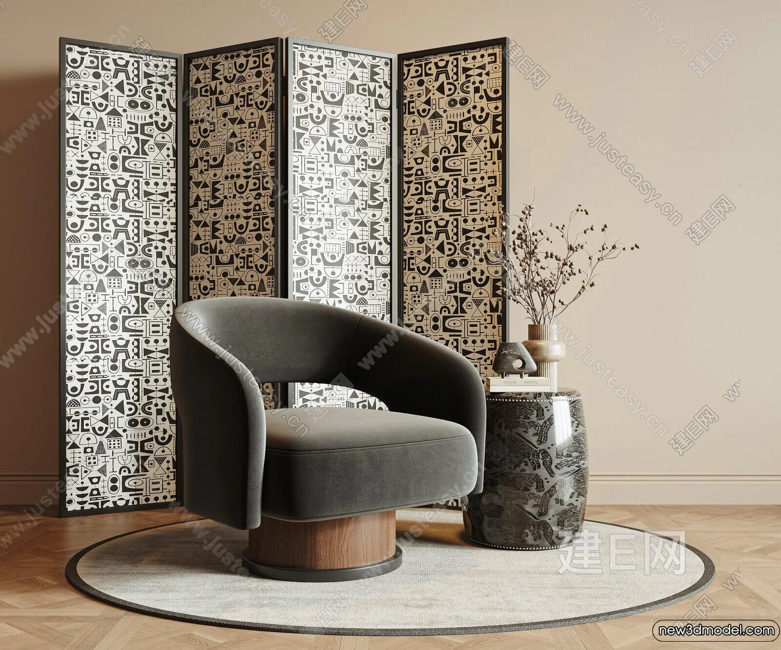 Sofa 3D Models - 3D Furniture for Living Room - 3D Interior - 178