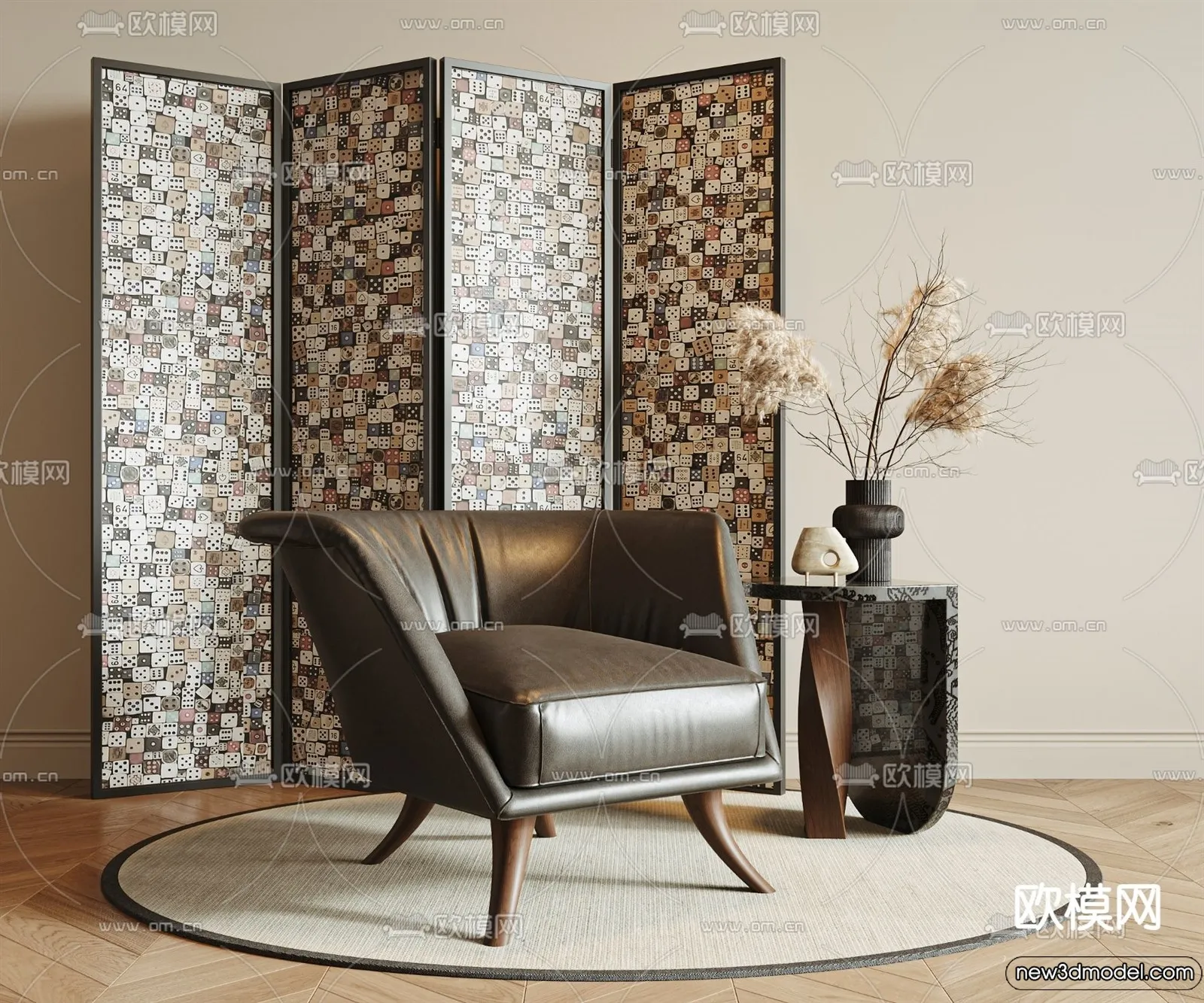 Sofa 3D Models - 3D Furniture for Living Room - 3D Interior - 187