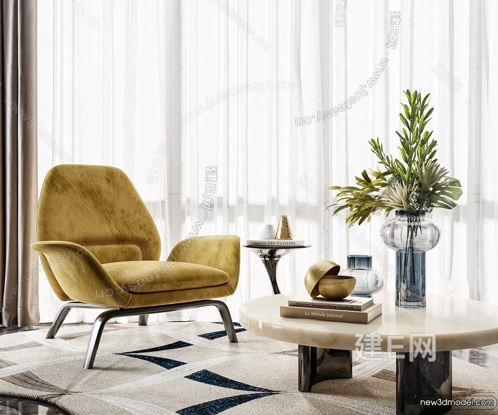 Sofa 3D Models - 3D Furniture for Living Room - 3D Interior - 189