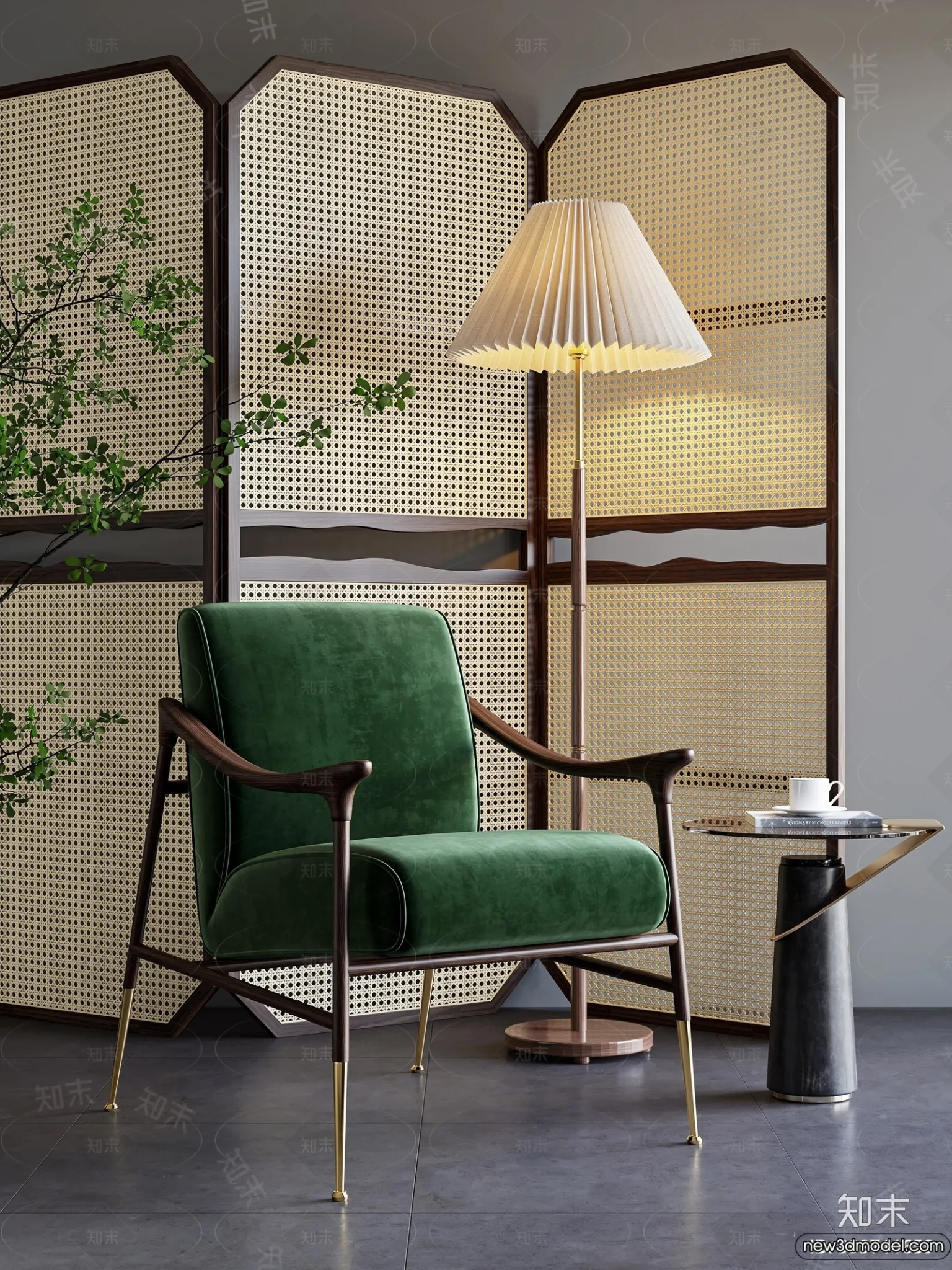 Sofa 3D Models - 3D Furniture for Living Room - 3D Interior - 203