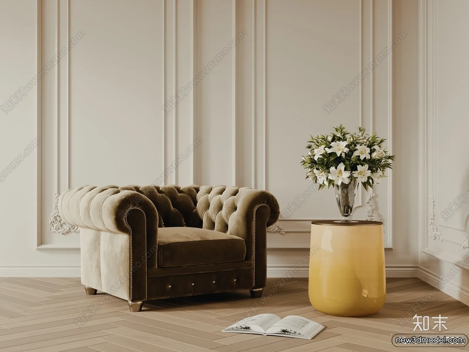 Sofa 3D Models - 3D Furniture for Living Room - 3D Interior - 205