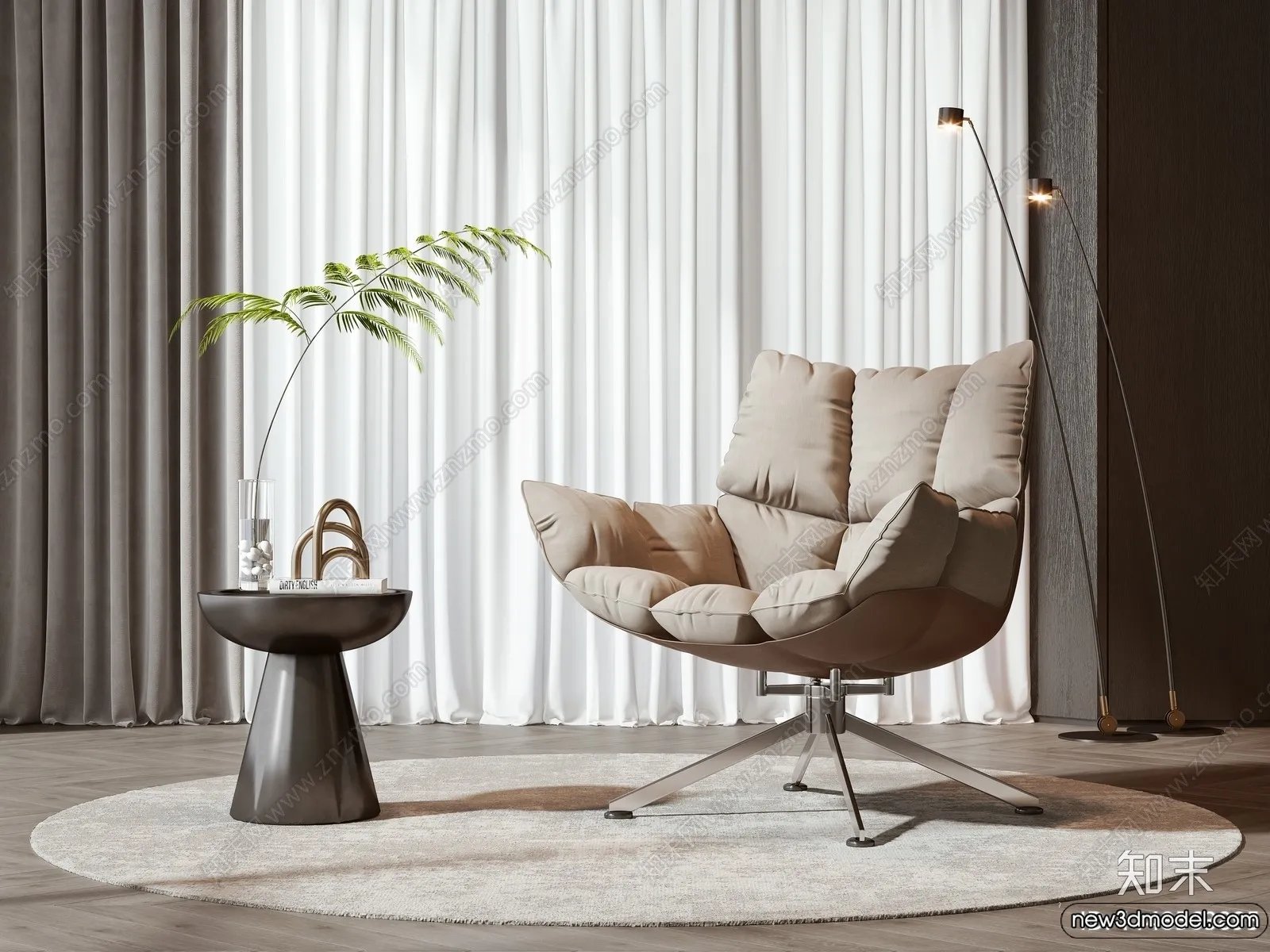 Sofa 3D Models - 3D Furniture for Living Room - 3D Interior - 207