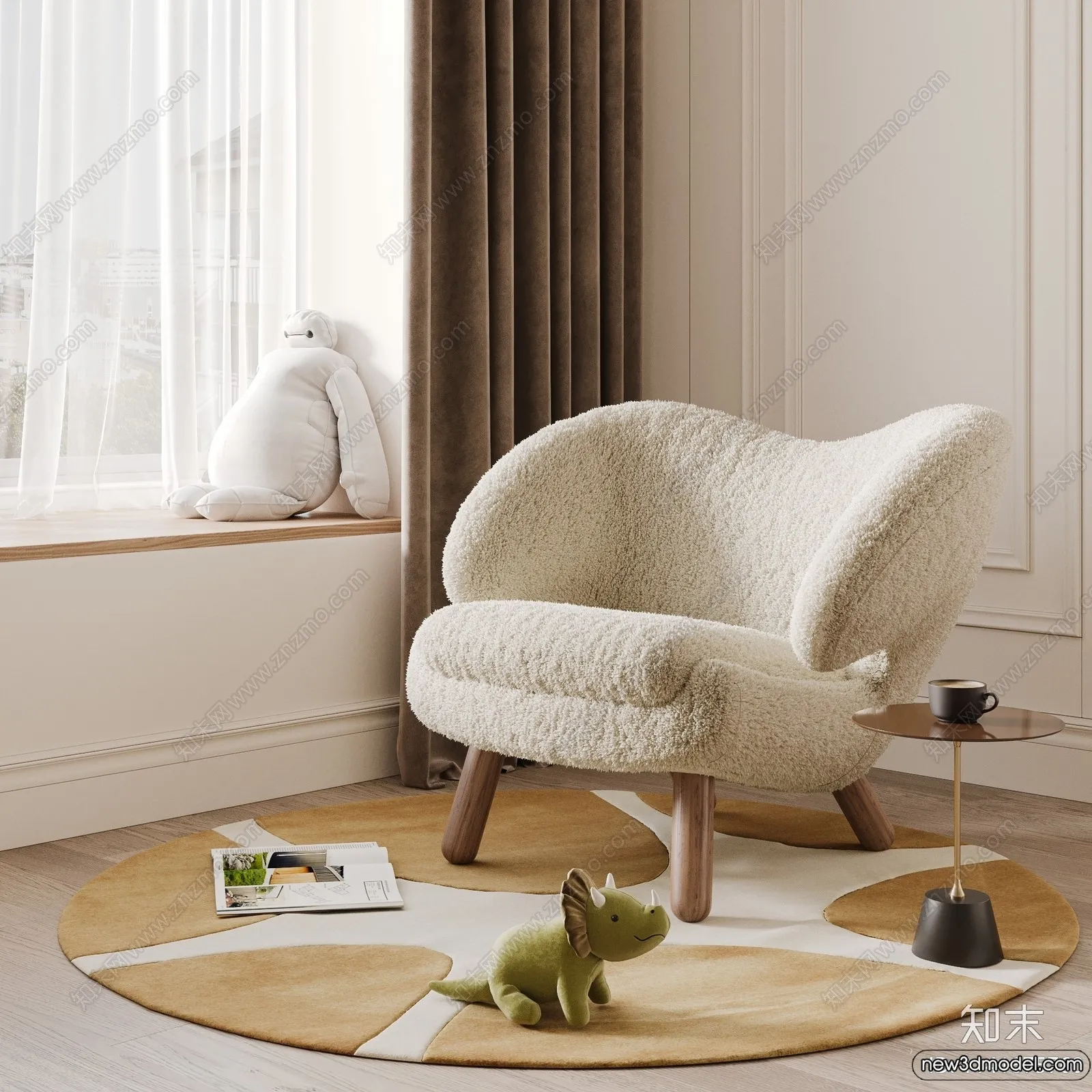 Sofa 3D Models - 3D Furniture for Living Room - 3D Interior - 218