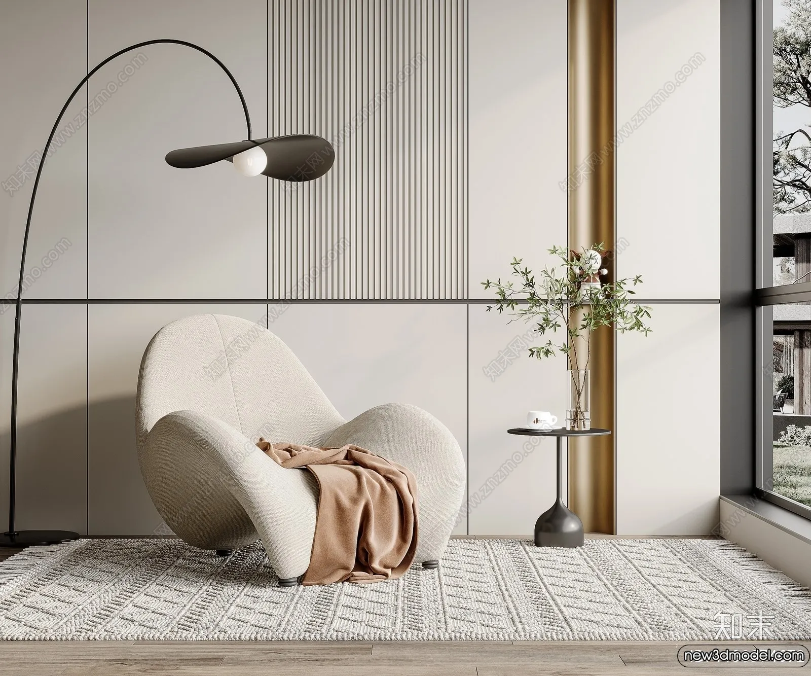 Sofa 3D Models - 3D Furniture for Living Room - 3D Interior - 219