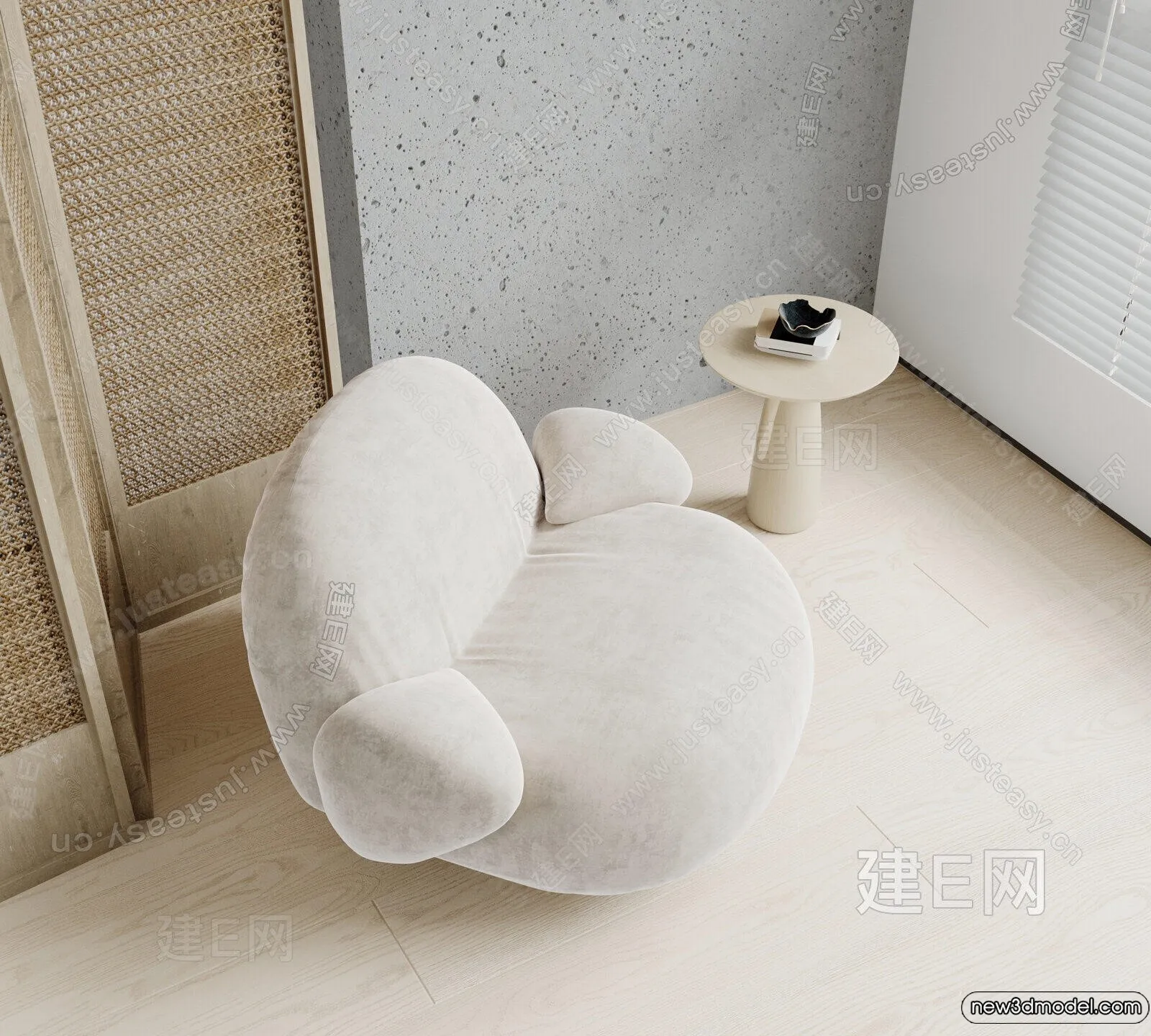 Sofa 3D Models - 3D Furniture for Living Room - 3D Interior - 225