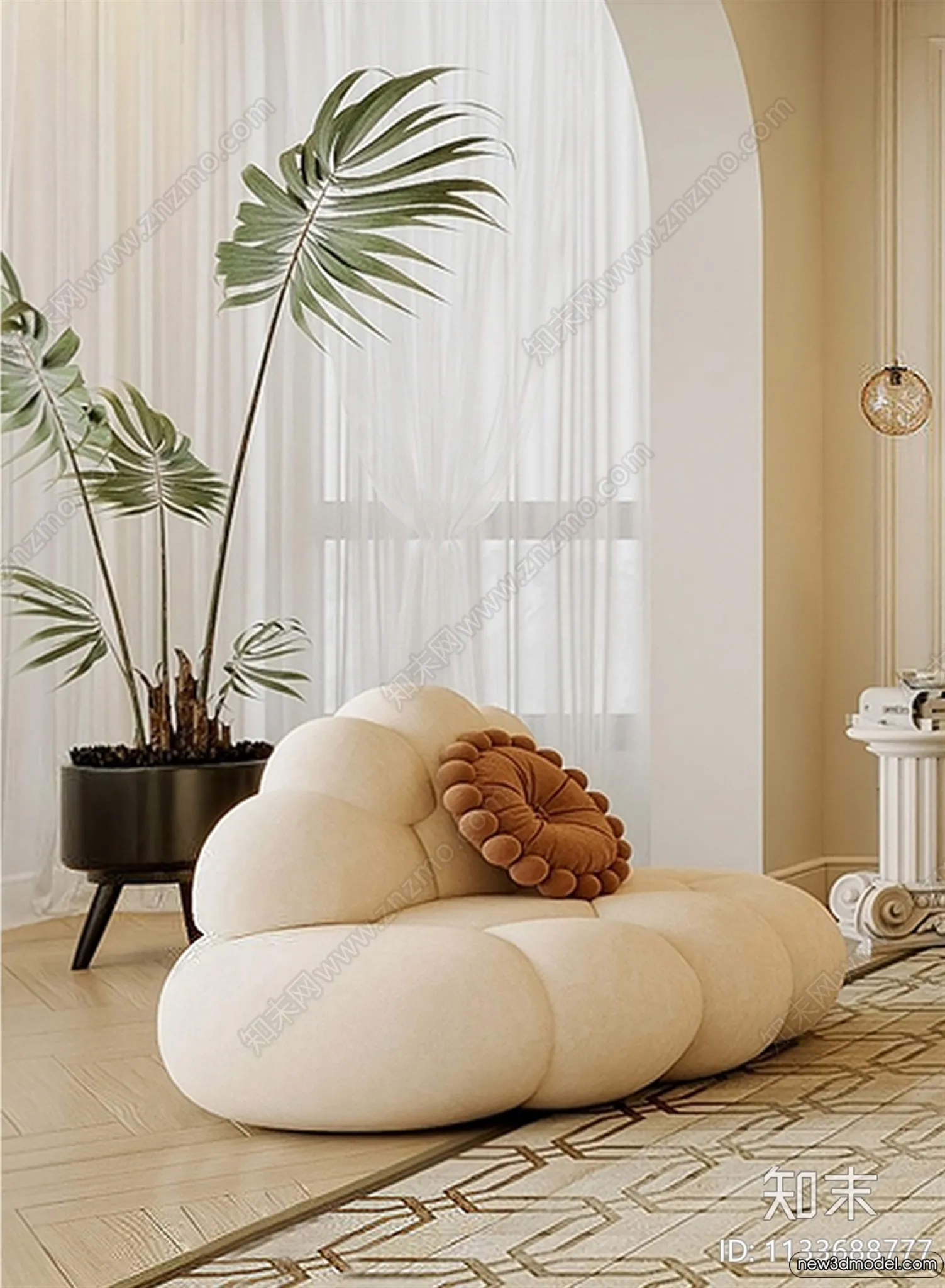 Sofa 3D Models - 3D Furniture for Living Room - 3D Interior - 226