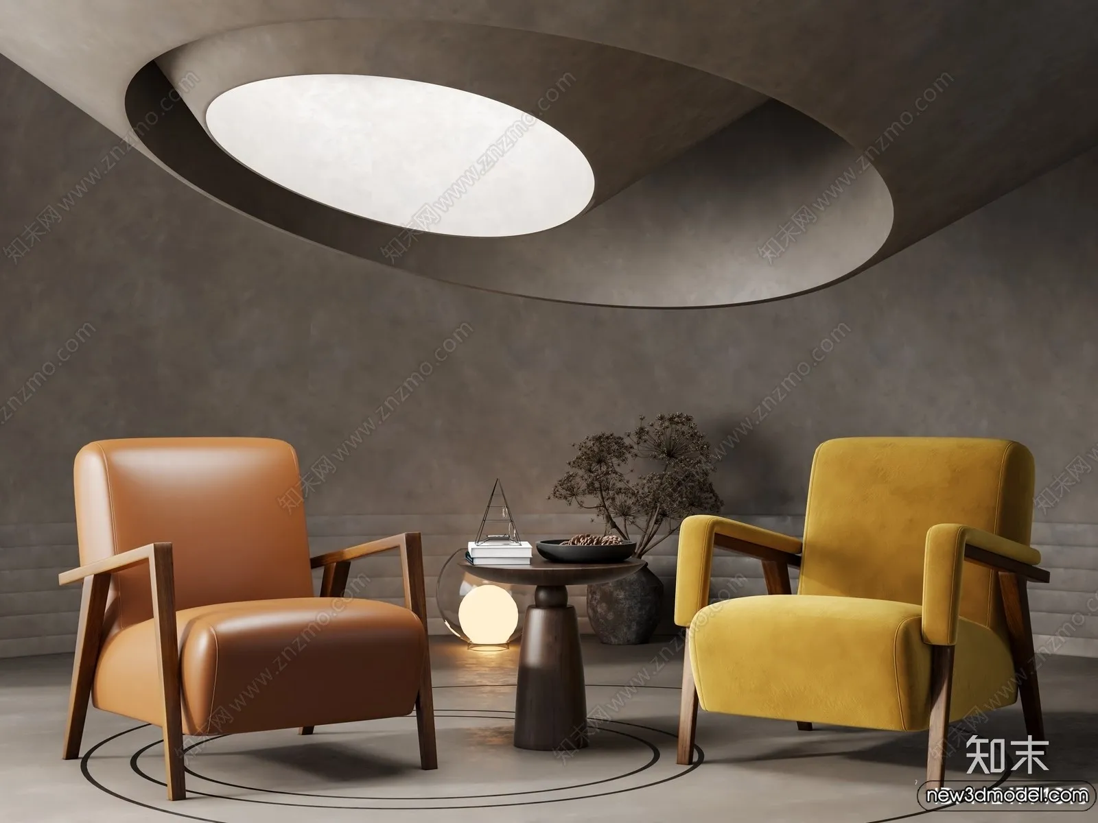 Sofa 3D Models - 3D Furniture for Living Room - 3D Interior - 230