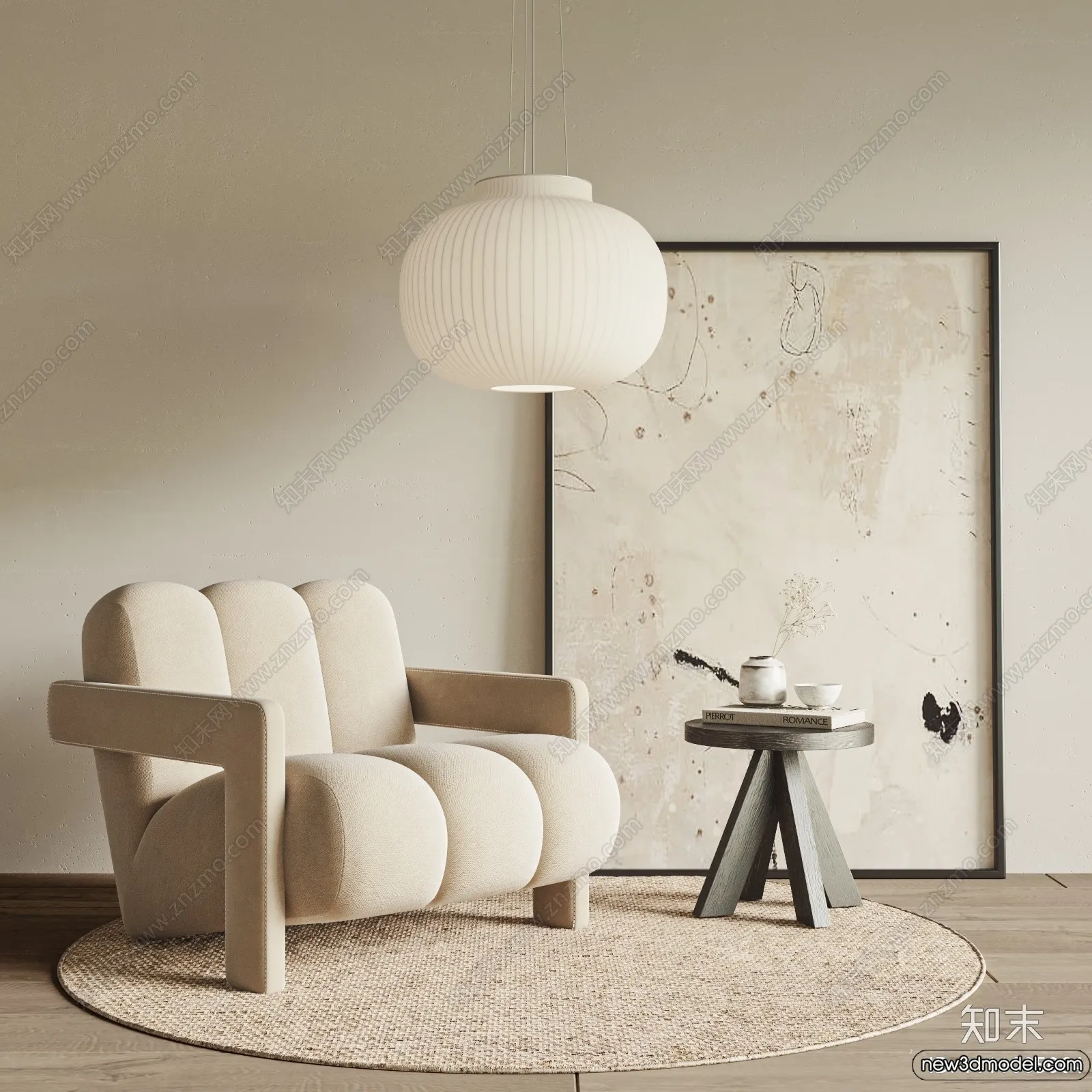 Sofa 3D Models - 3D Furniture for Living Room - 3D Interior - 231