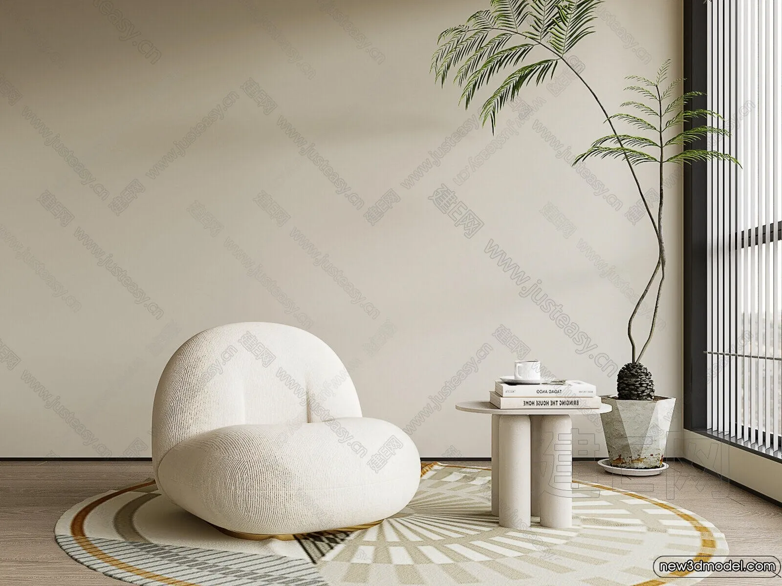 Sofa 3D Models - 3D Furniture for Living Room - 3D Interior - 241