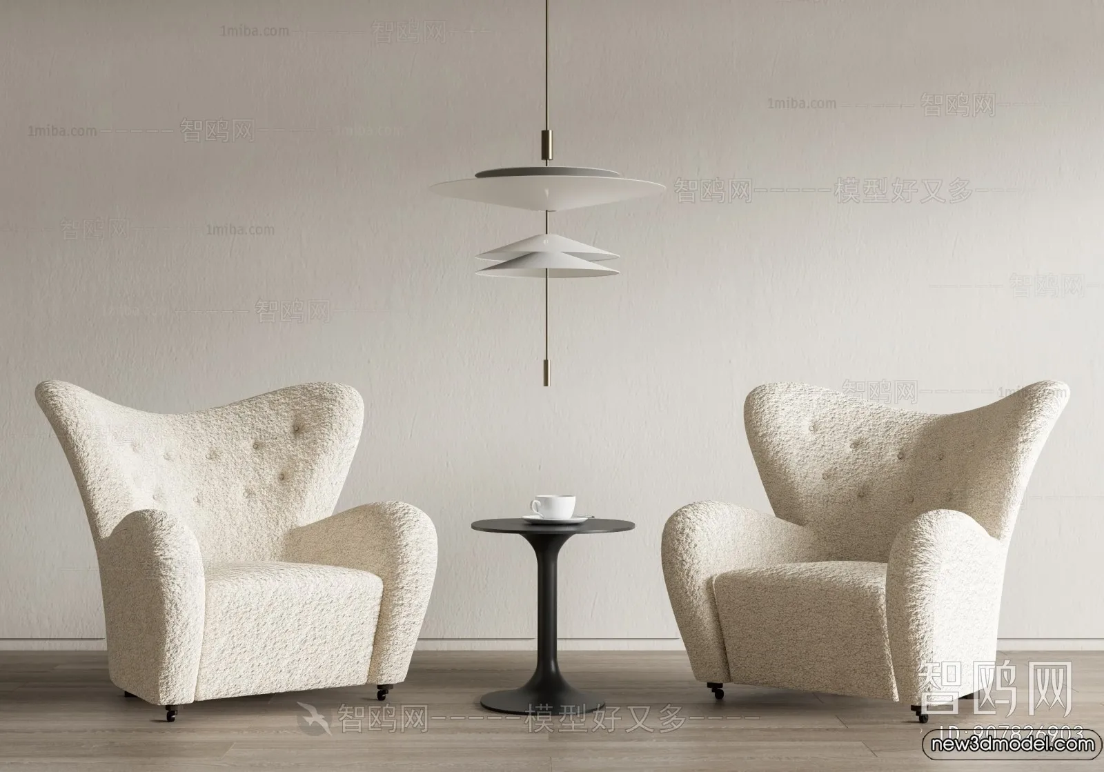 Sofa 3D Models - 3D Furniture for Living Room - 3D Interior - 245