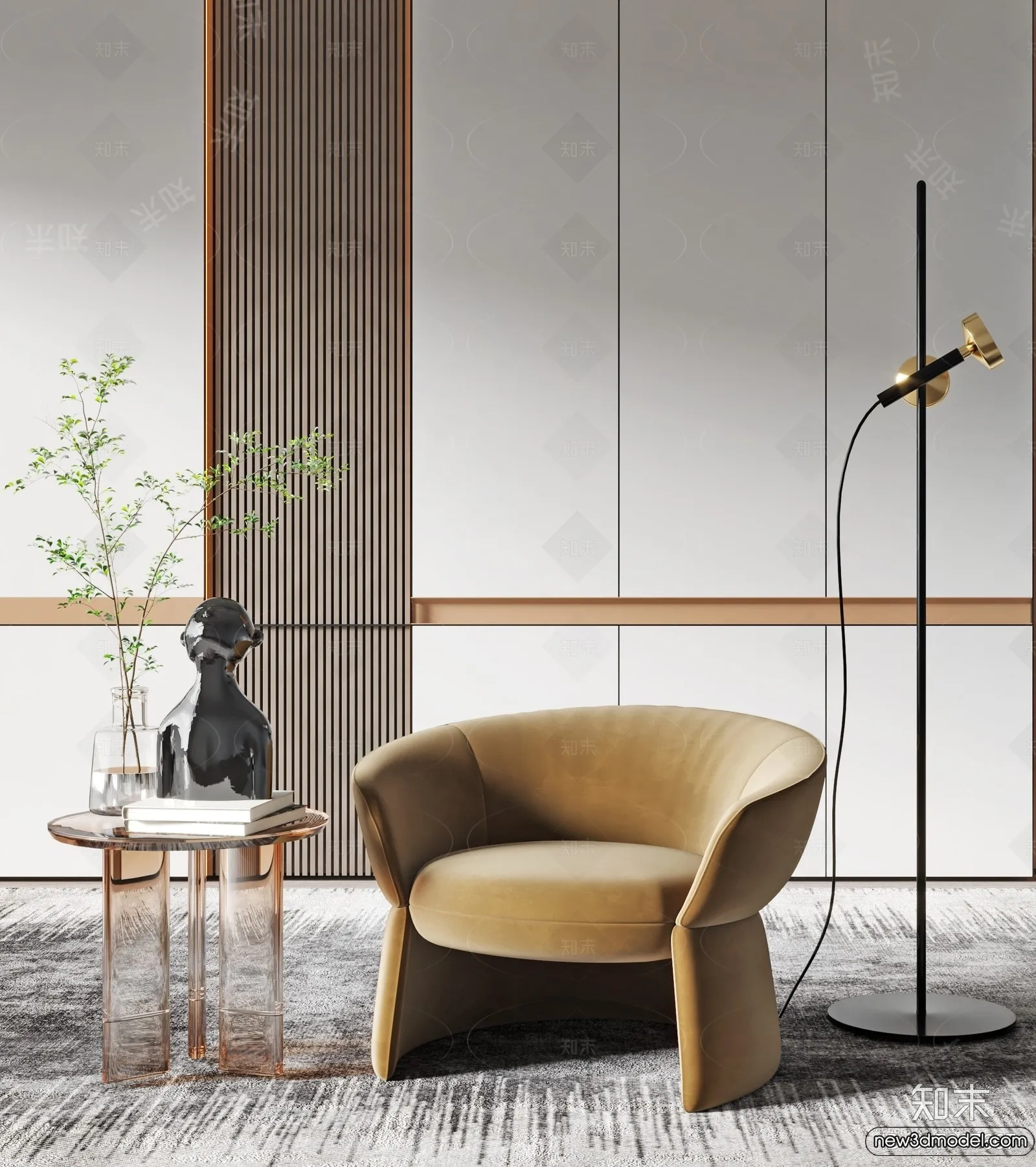 Sofa 3D Models - 3D Furniture for Living Room - 3D Interior - 251