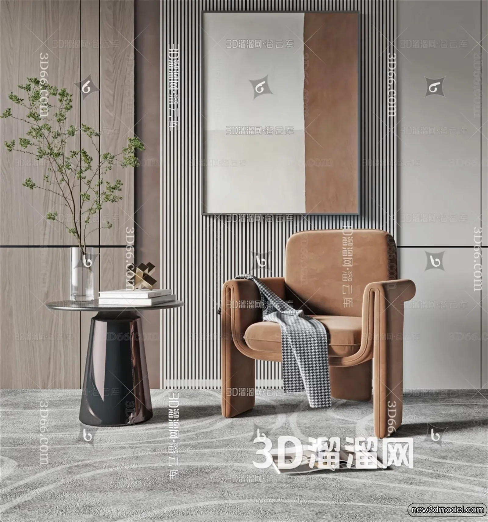 Sofa 3D Models - 3D Furniture for Living Room - 3D Interior - 253