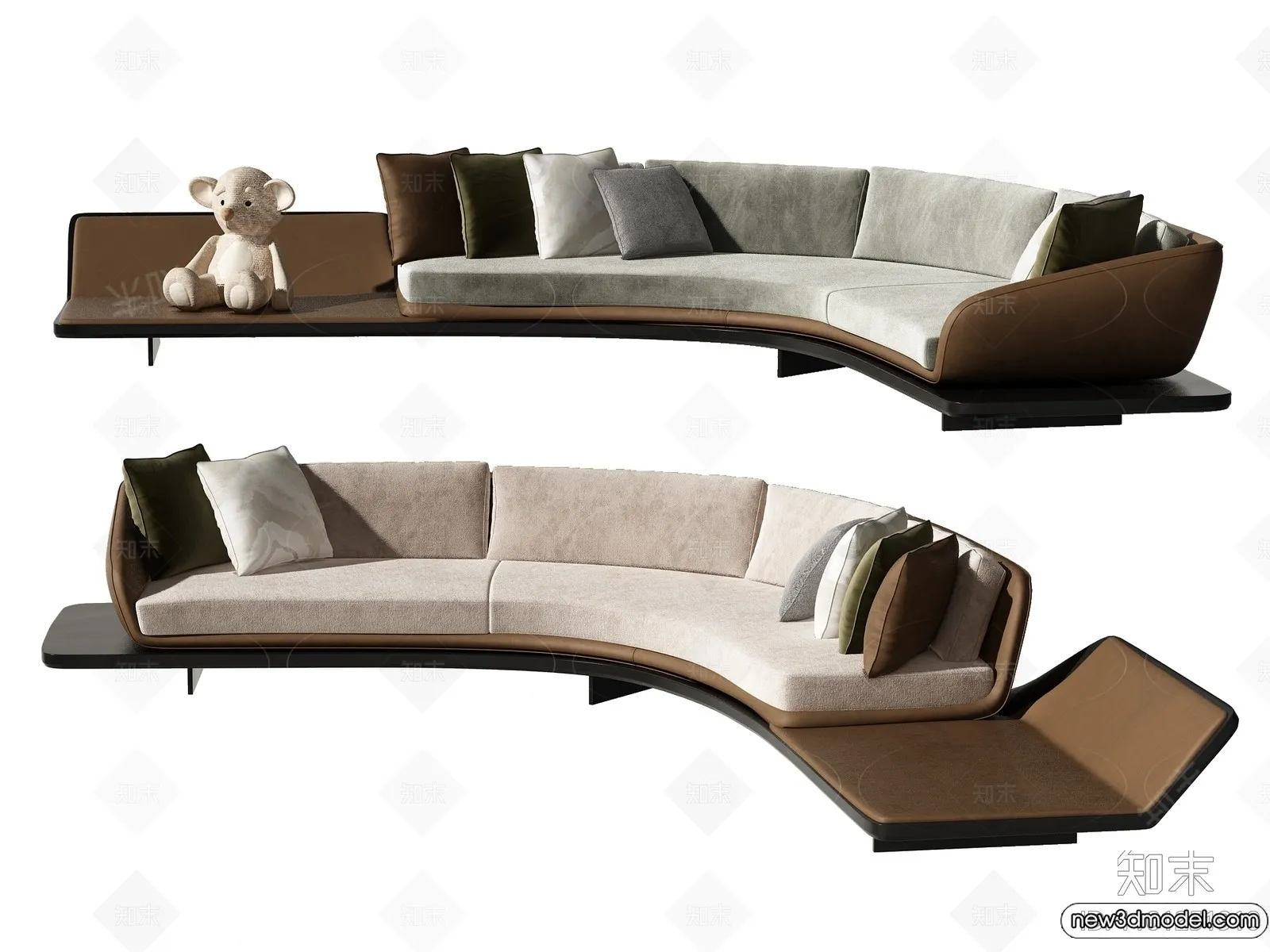 Sofa 3D Models - 3D Furniture for Living Room - 3D Interior - 256