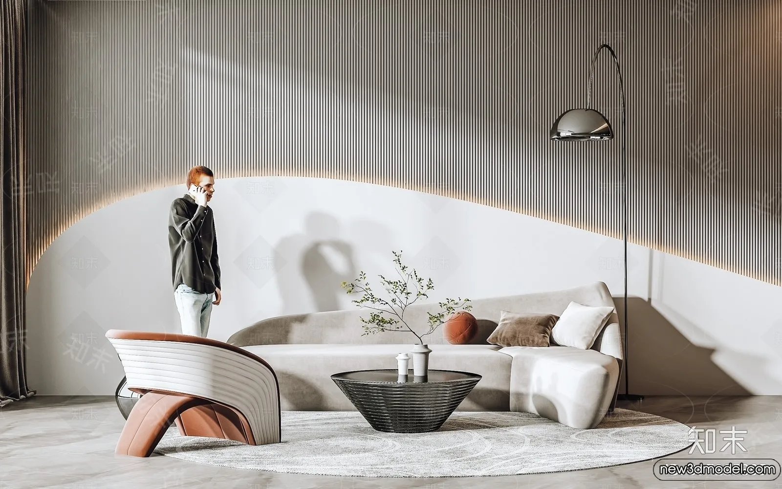 Sofa 3D Models - 3D Furniture for Living Room - 3D Interior - 257