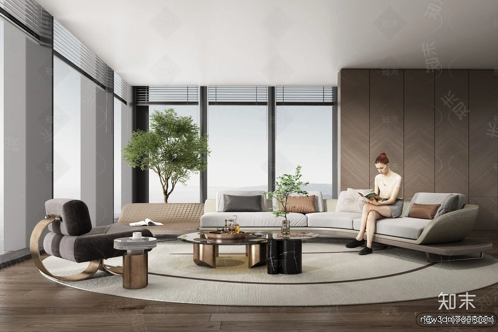 Sofa 3D Models - 3D Furniture for Living Room - 3D Interior - 271