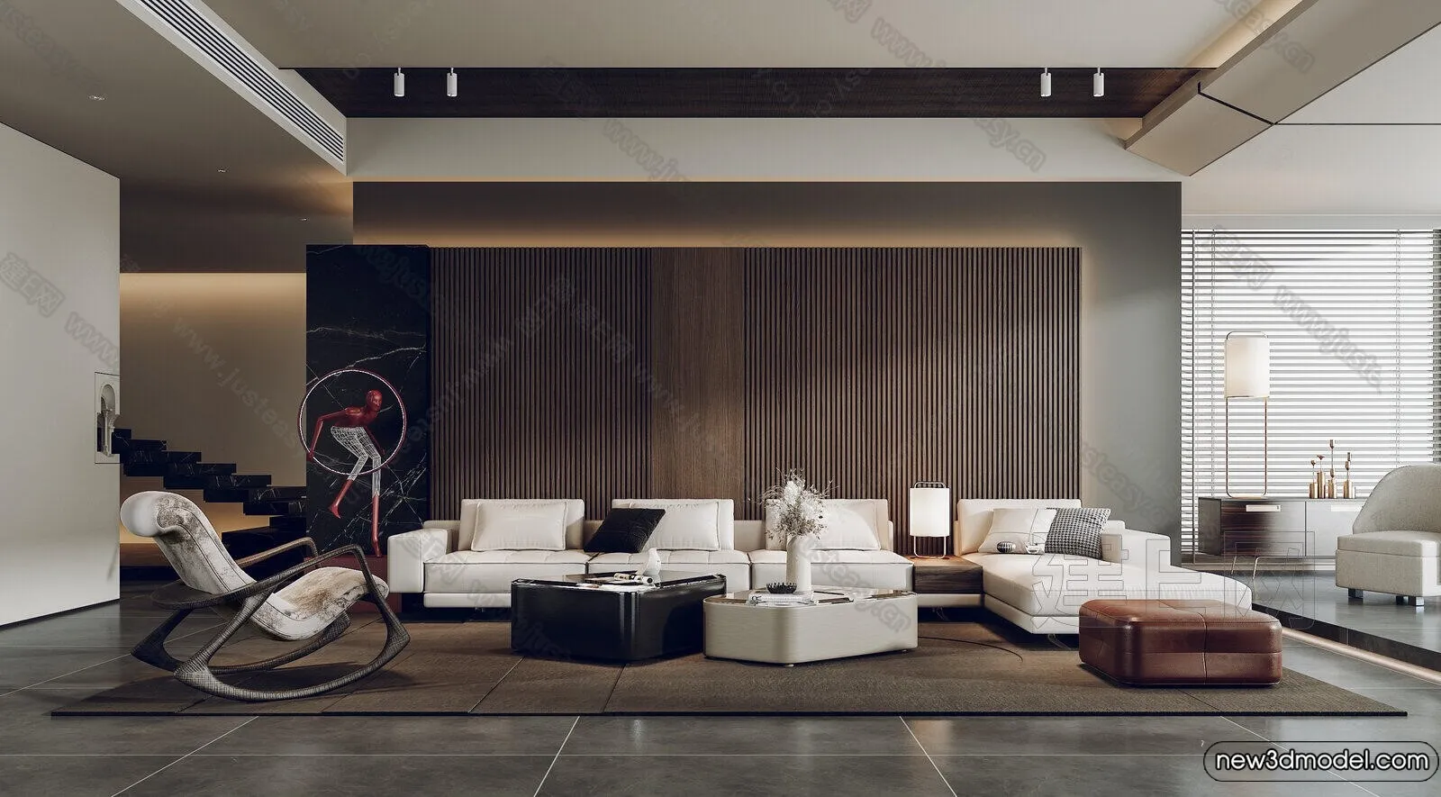 Sofa 3D Models - 3D Furniture for Living Room - 3D Interior - 273