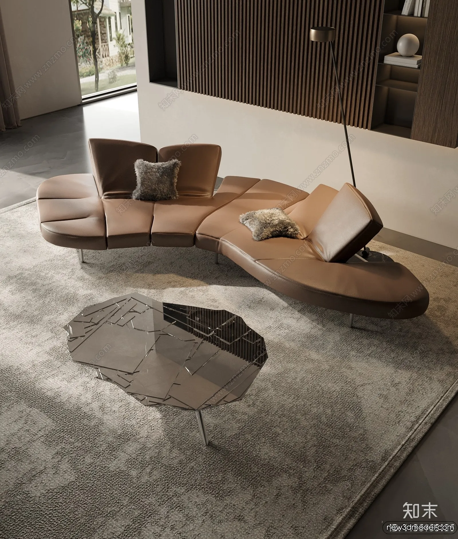 Sofa 3D Models - 3D Furniture for Living Room - 3D Interior - 277