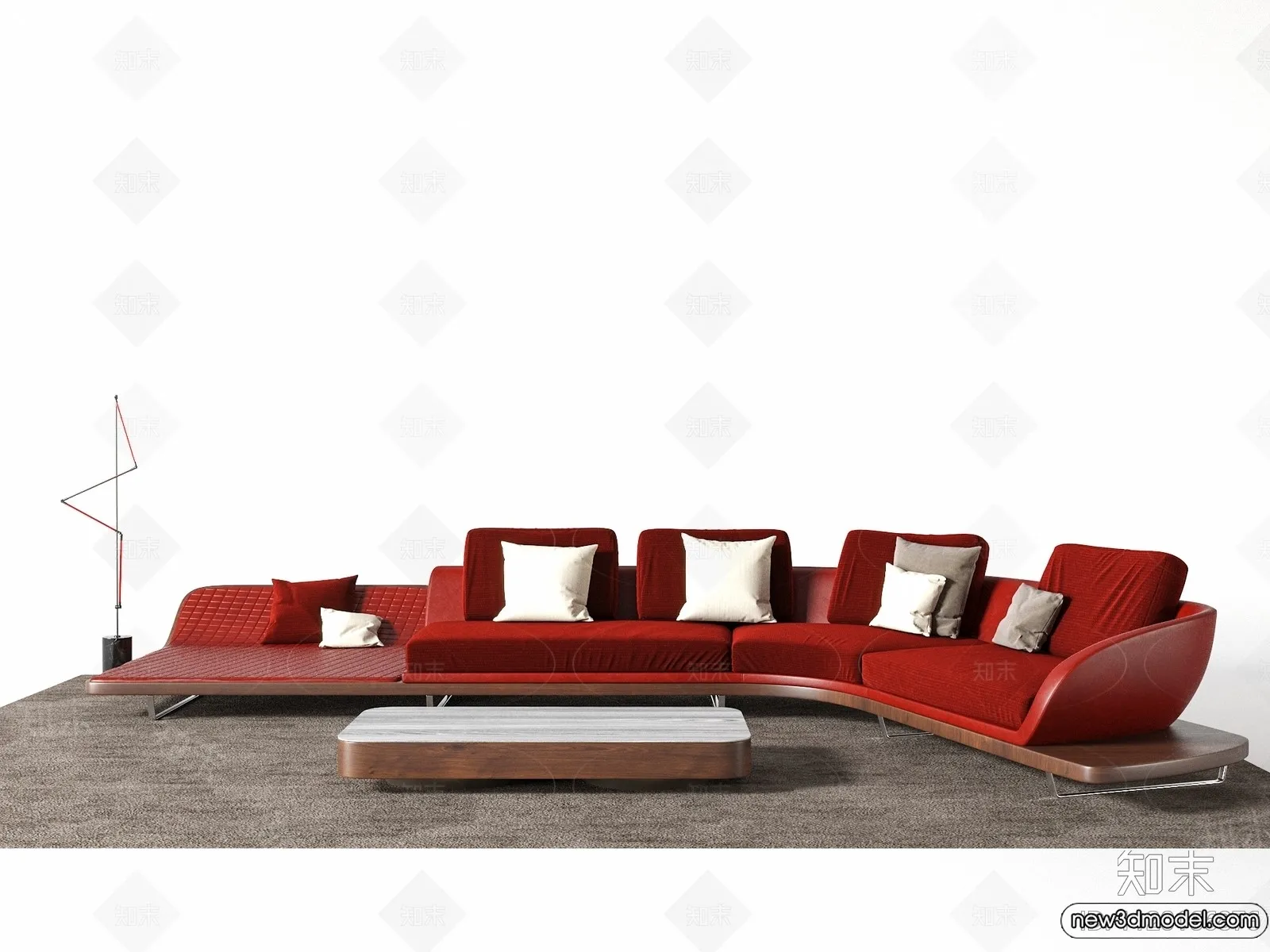 Sofa 3D Models - 3D Furniture for Living Room - 3D Interior - 282