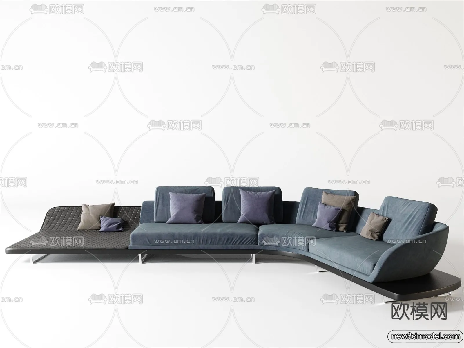 Sofa 3D Models - 3D Furniture for Living Room - 3D Interior - 286