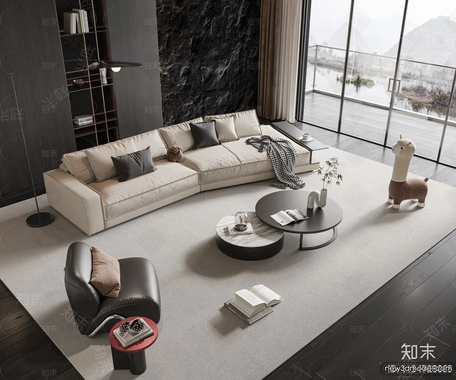 Sofa 3D Models - 3D Furniture for Living Room - 3D Interior - 294
