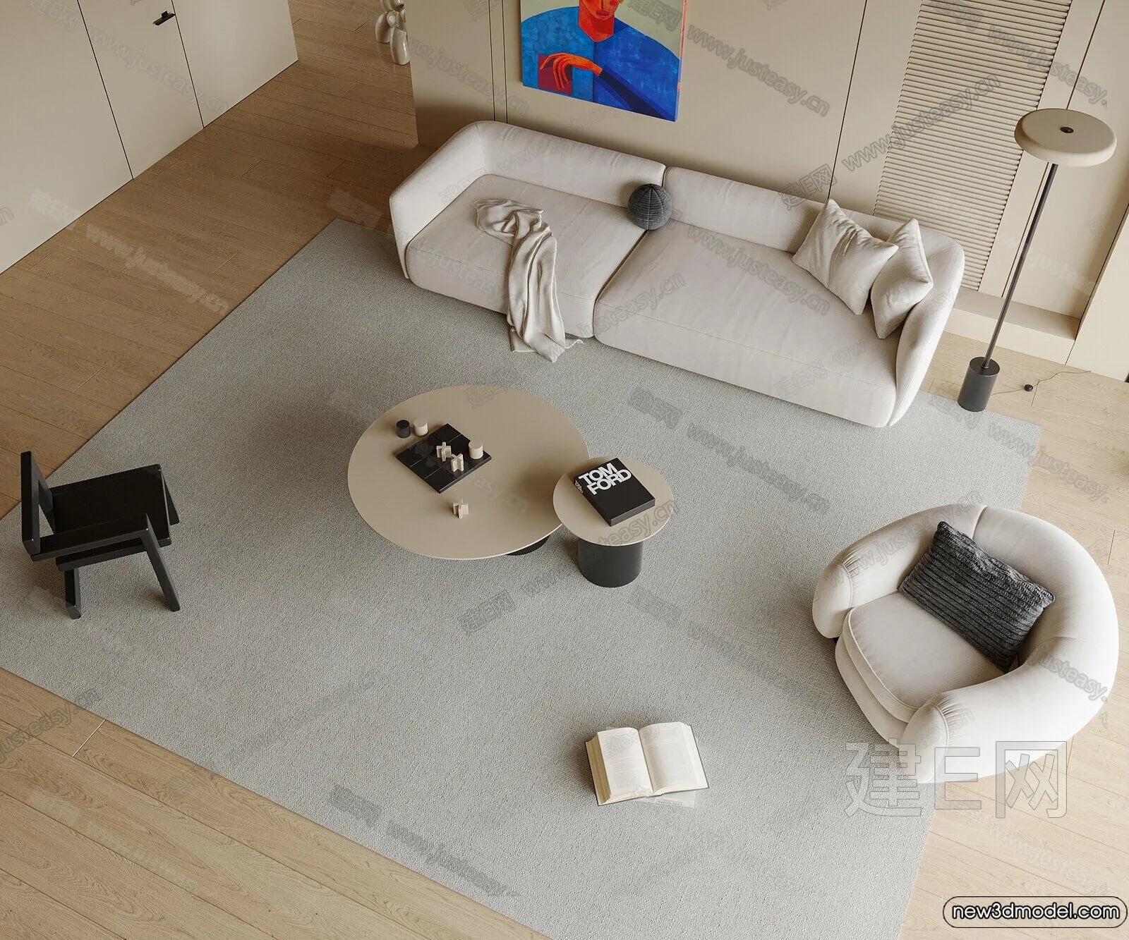 Sofa 3D Models - 3D Furniture for Living Room - 3D Interior - 309