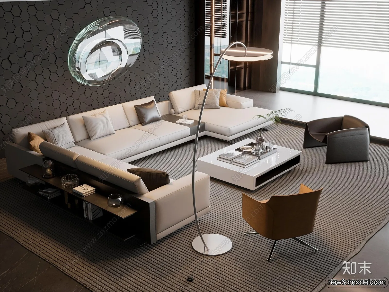 Sofa 3D Models - 3D Furniture for Living Room - 3D Interior - 311