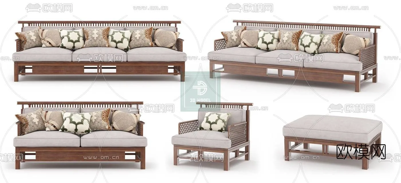 Sofa 3D Models - Modern Style - 010