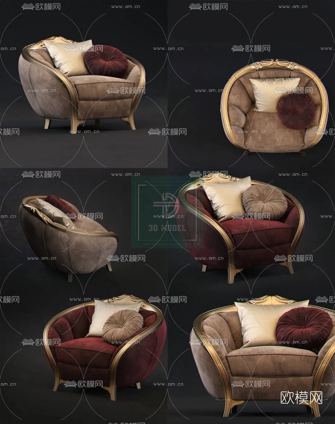 Sofa 3D Models - Modern Style - 020
