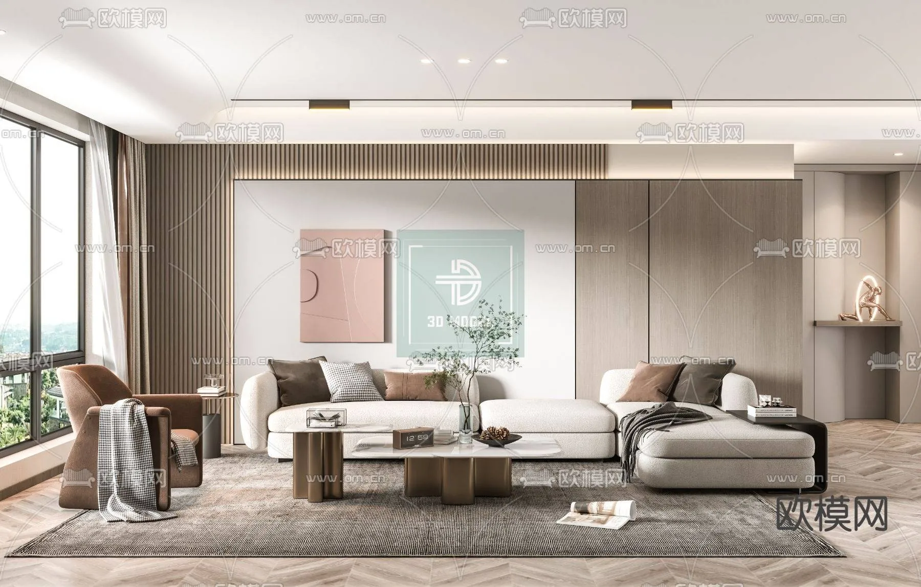 Sofa 3D Models - Modern Style - 058