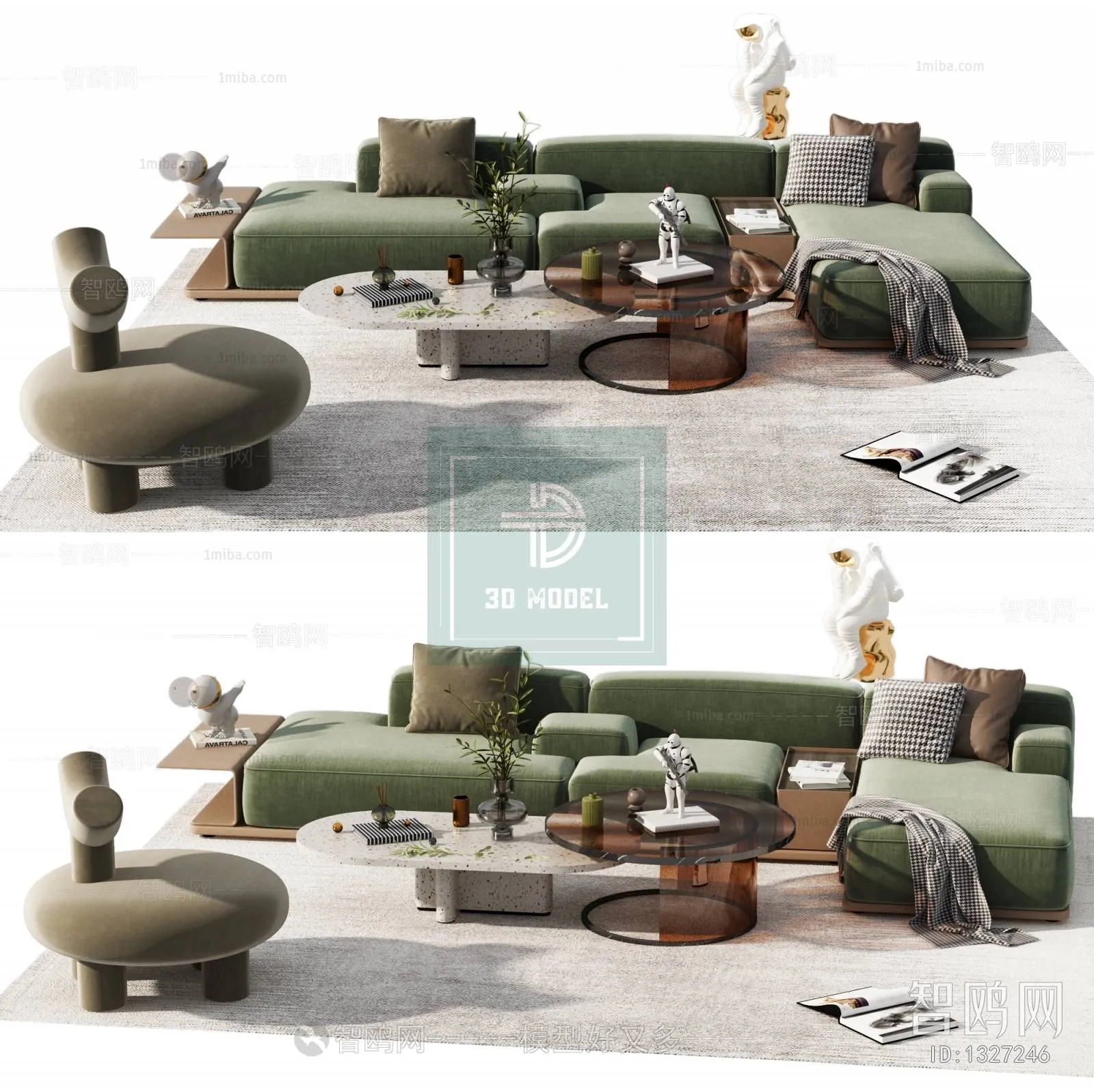 Sofa 3D Models - Modern Style - 077