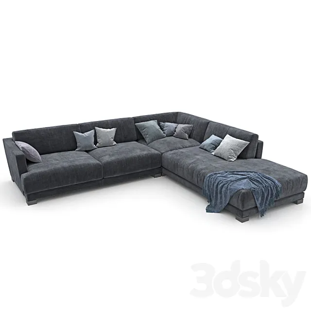 Sofa 406 - Natuzzi_Erasmo 2716_var 3D Model