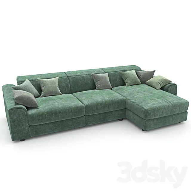 Sofa 79 - Natuzzi Attesa2827 3D Model