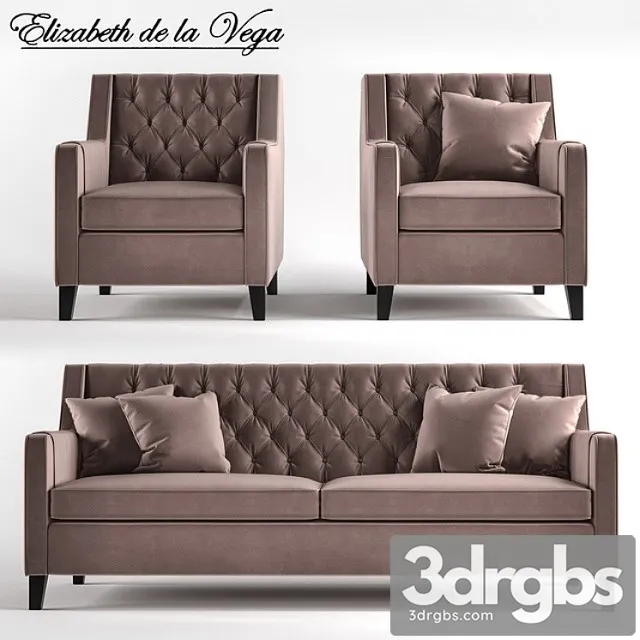Sofa a49 armchair c49 2 3D Model Free