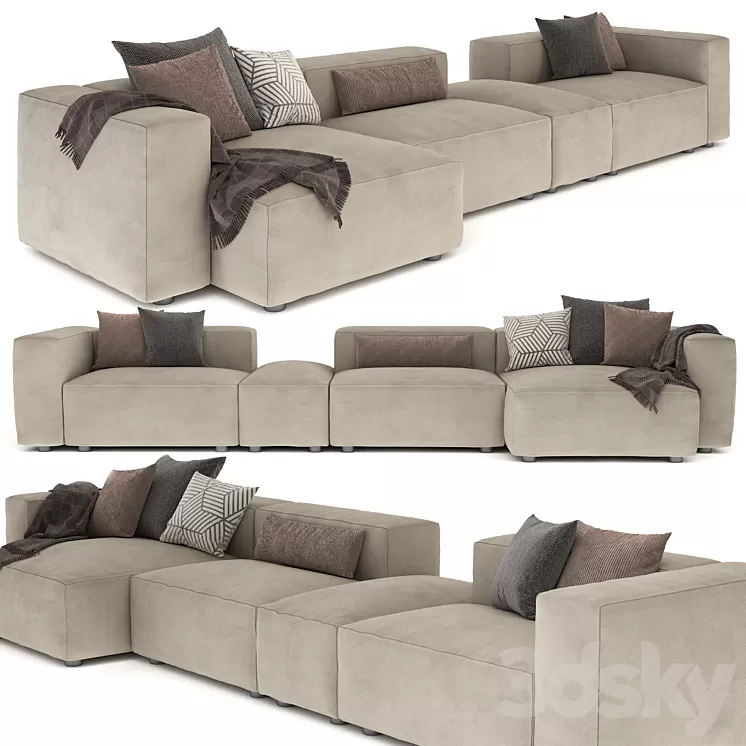 Sofa Alberta Alcazar 2 3D Model