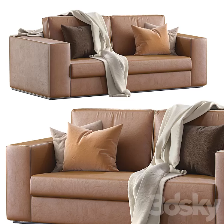 Sofa Alhambra Leather 3D Model