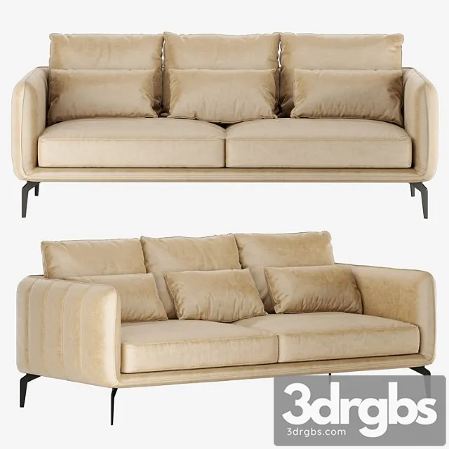 Sofa Amsterdam 3 seater 2 3D Model Free